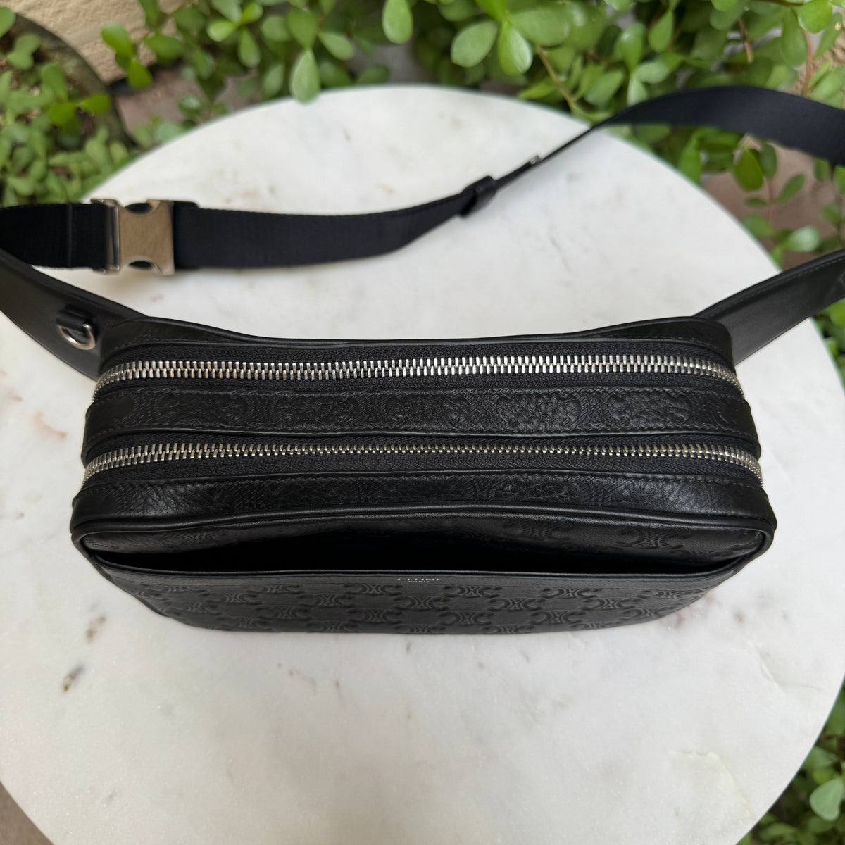Celine Triomphe Leather Bumbag