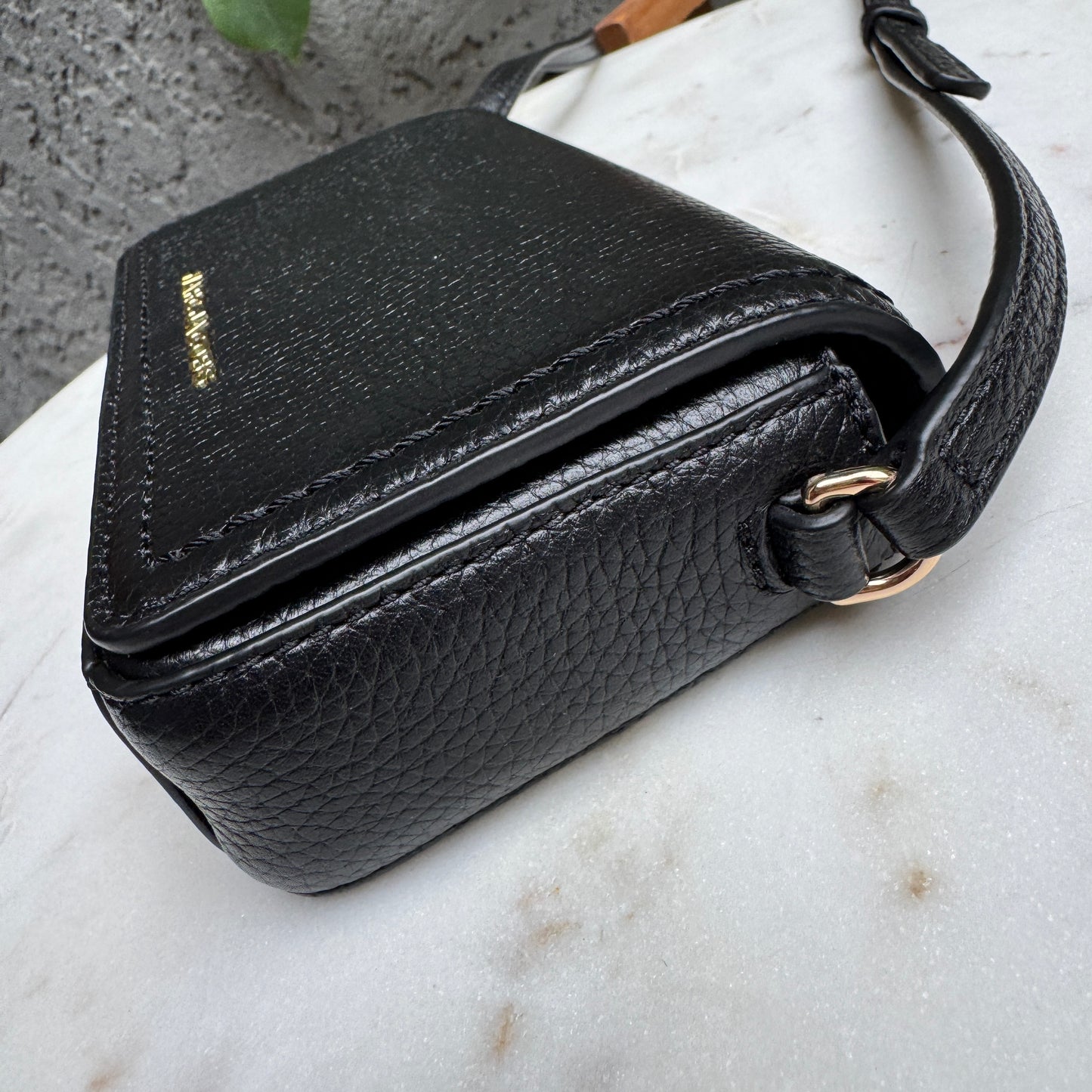 Marc Jacobs Groove Mini Pebbled Leather Flap Crossbody