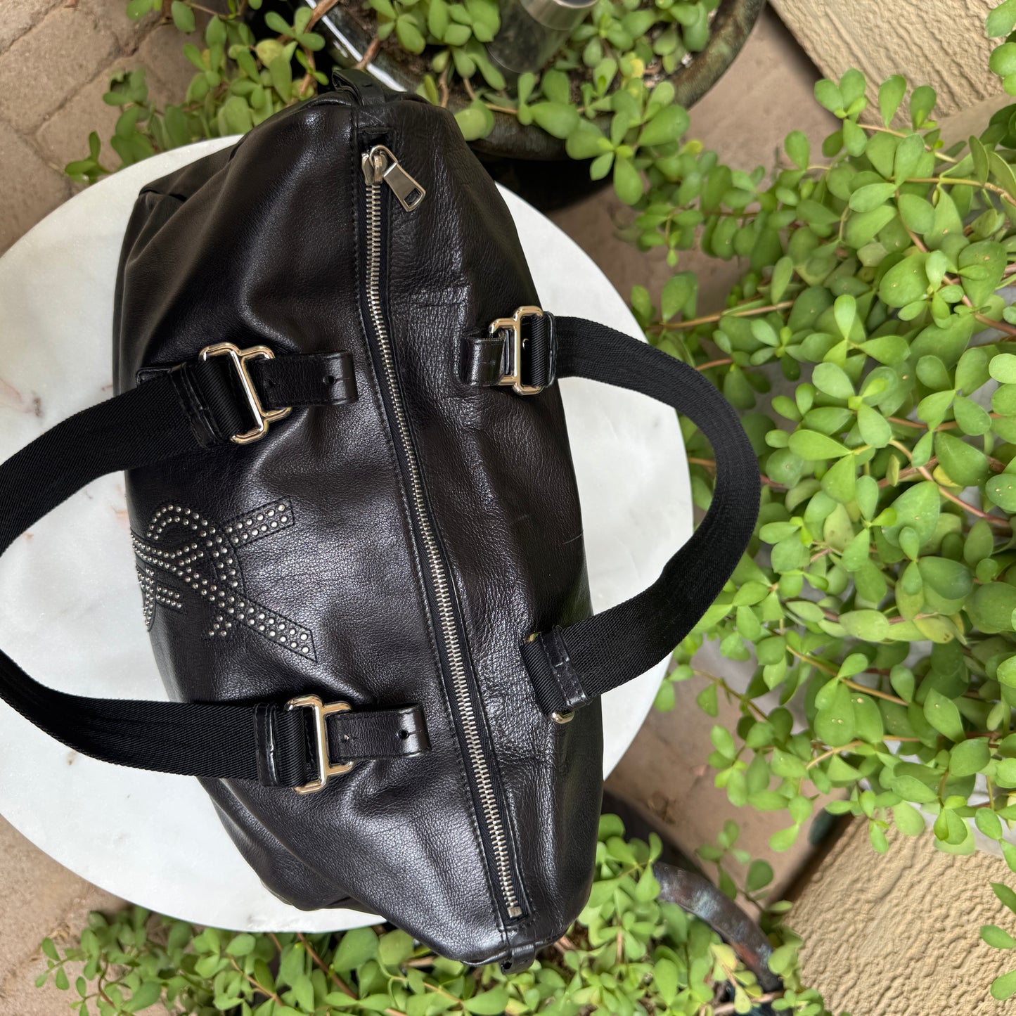 Yves Saint Laurent Studded Vintage Rive Gauche Satchel