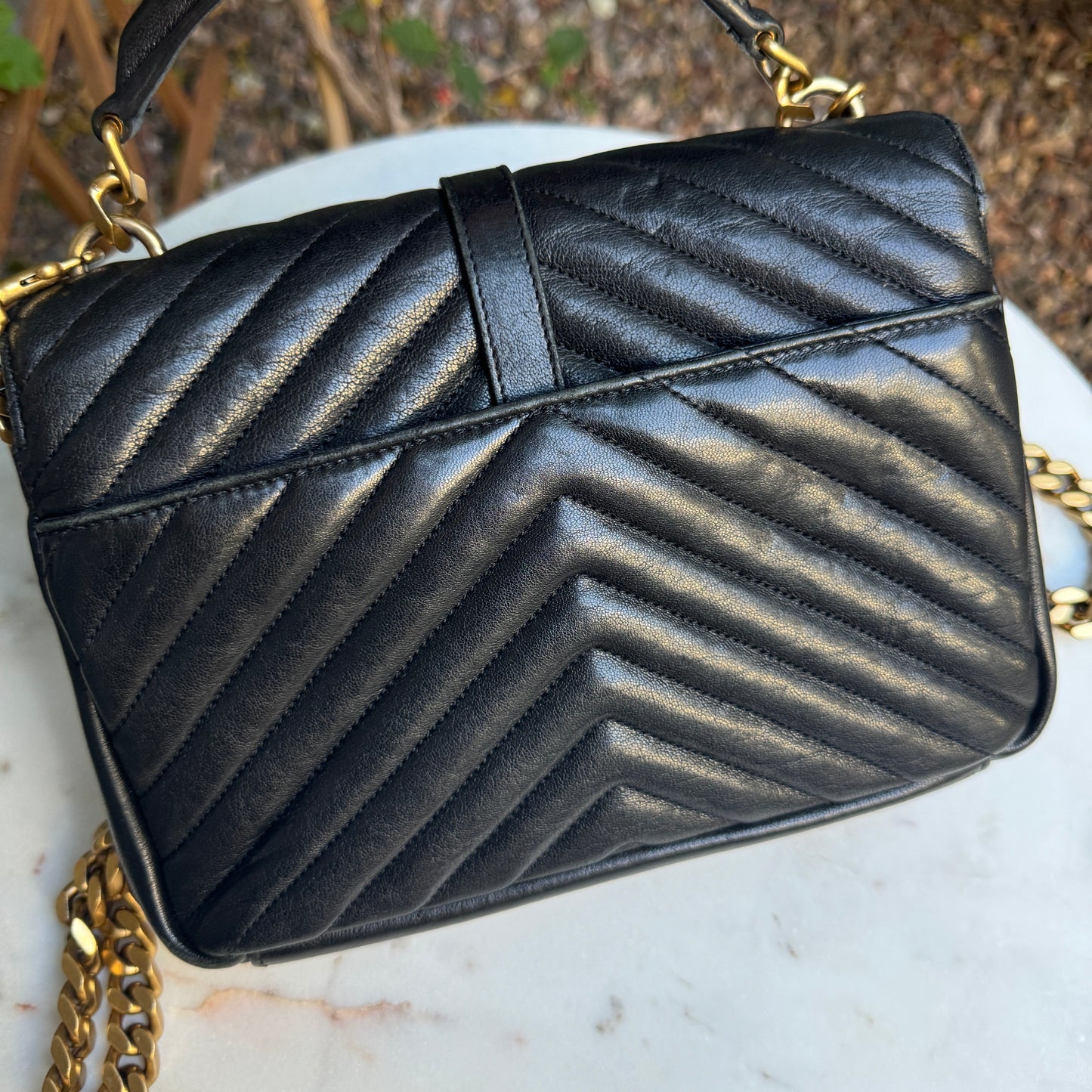Yves Saint Laurent Matelasse Medium College Crossbody