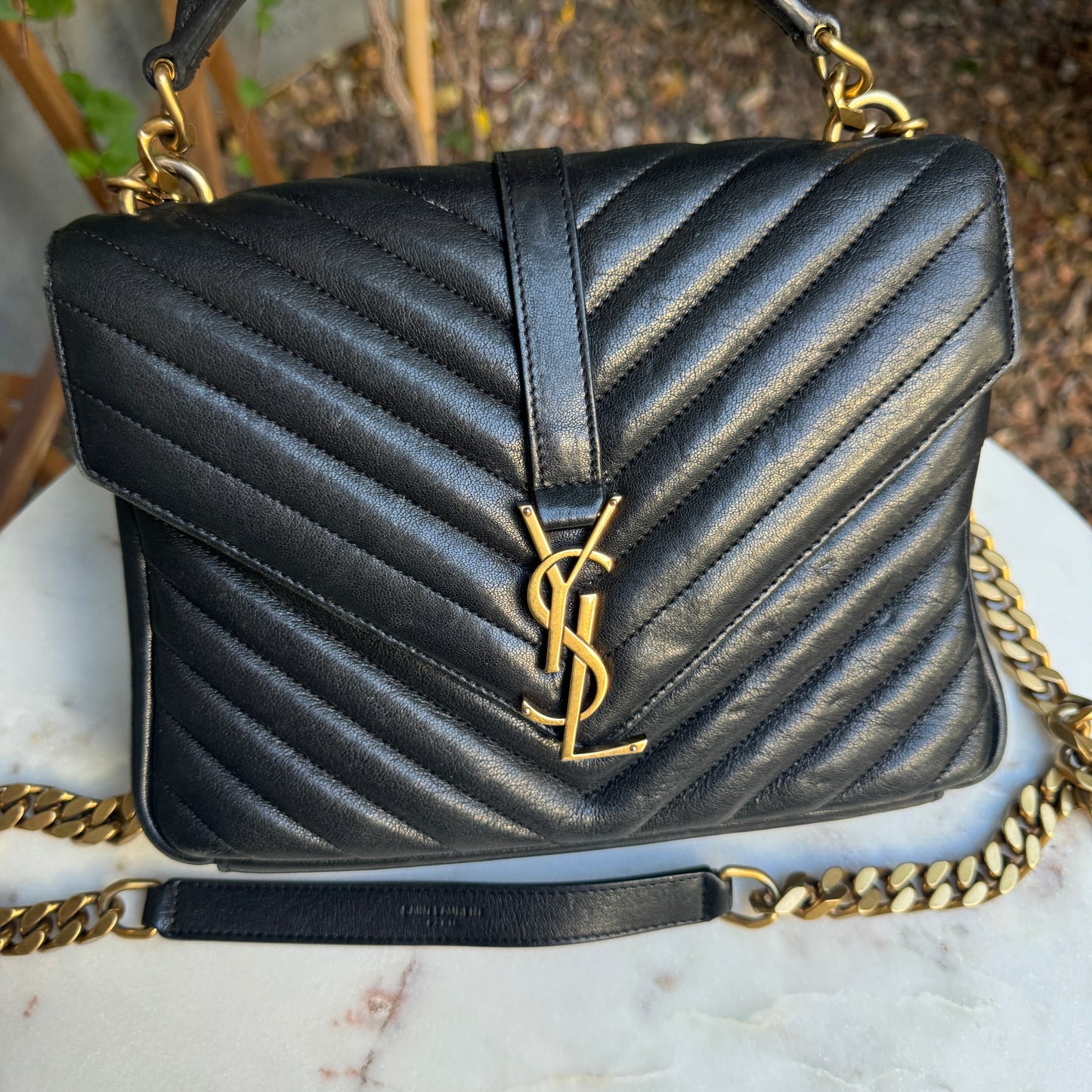 Yves Saint Laurent Matelasse Medium College Crossbody