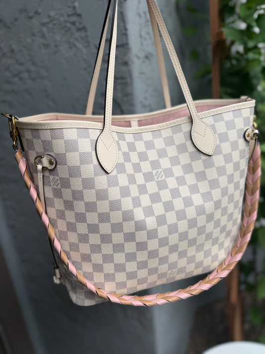 Louis Vuitton Braided Damier Azur Neverfull MM