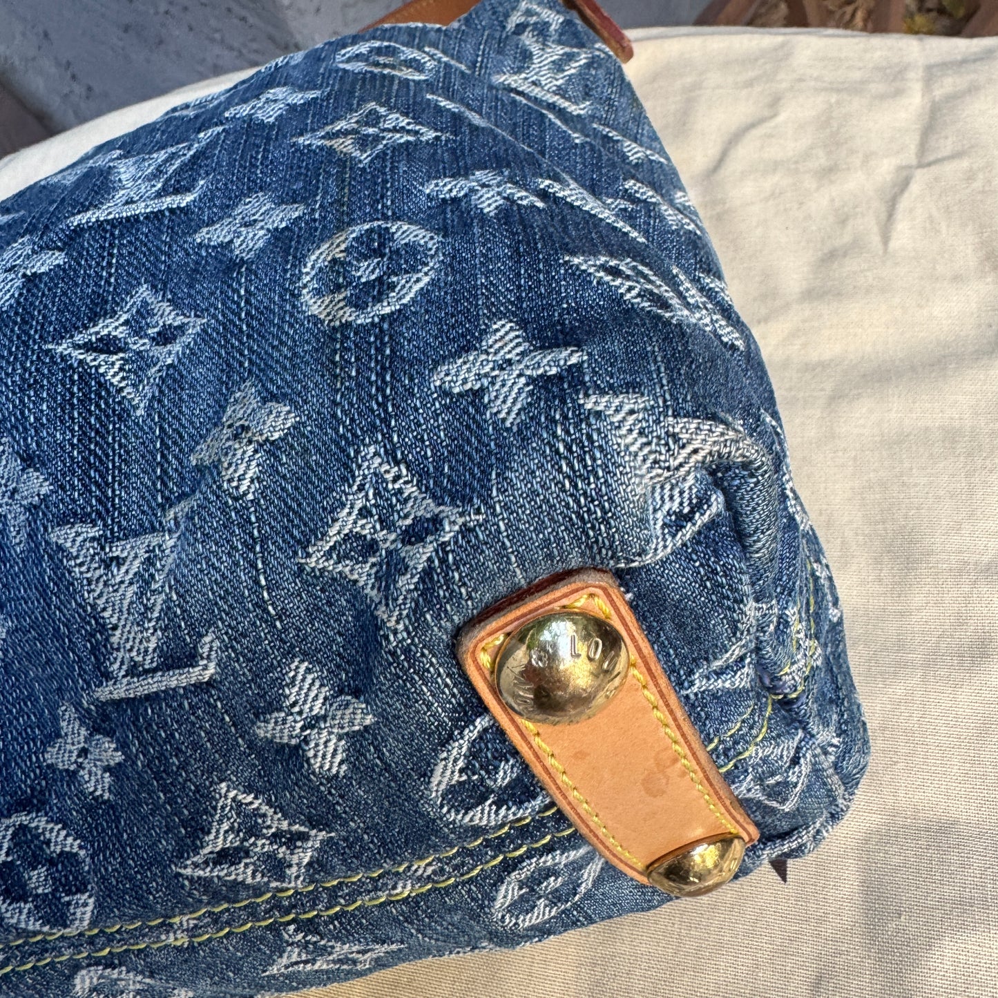 Louis Vuitton Monogram Denim Baggy PM Shoulder Bag