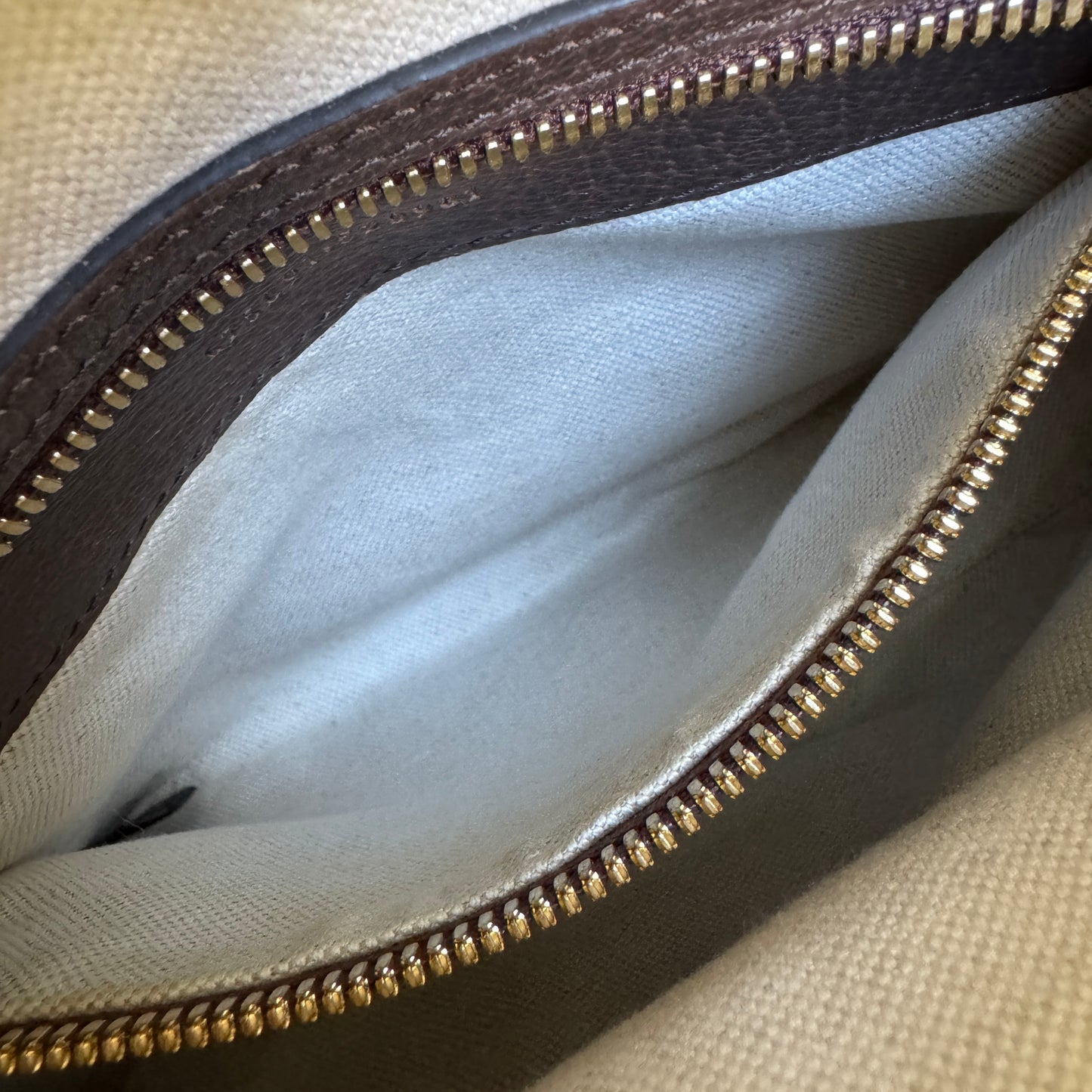 Gucci Monogram Jumbo GG Textured Dollar Calfskin Web Messenger