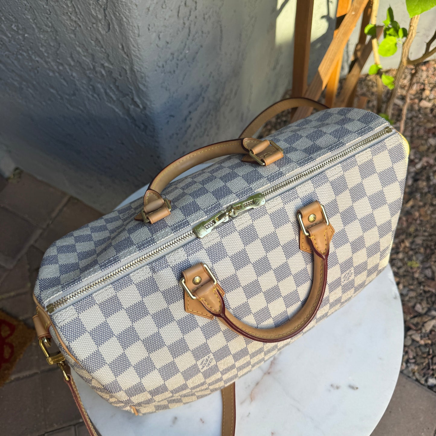 Louis Vuitton Damier Azur Speedy Bandouliere 35