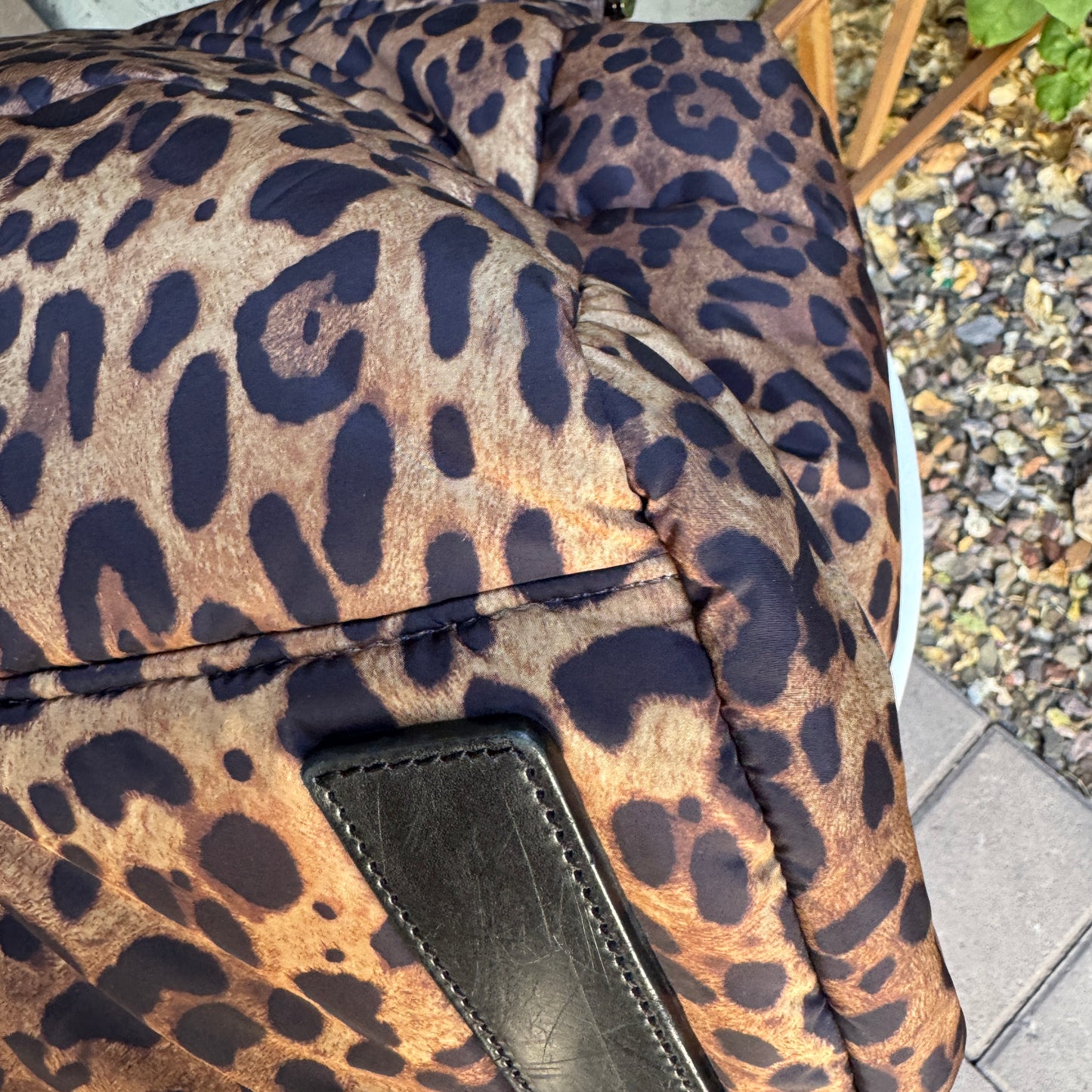 Dolce & Gabbana DG Leo XL Leopard Nylon Sicily Crossbody