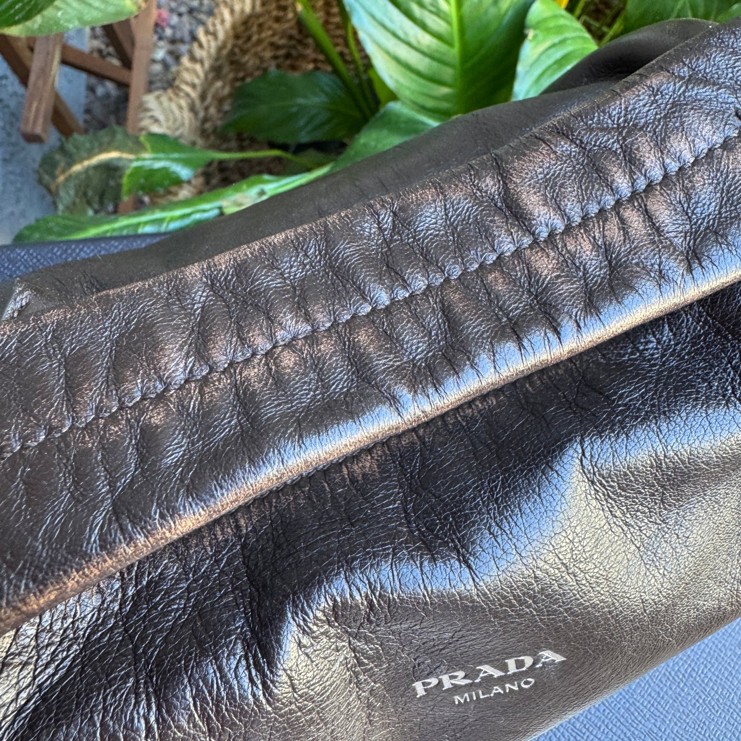 Prada Nappa Leather Shoulder Bag
