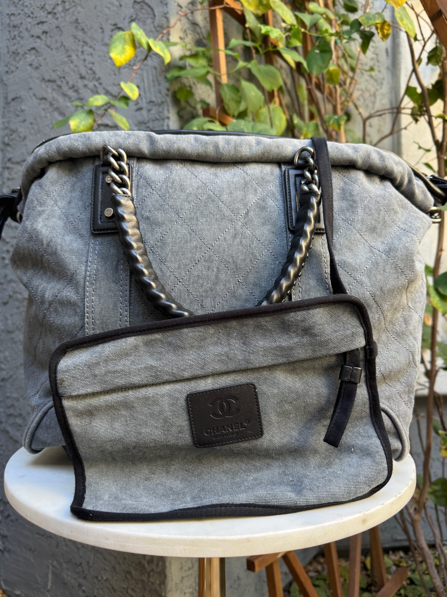 Chanel Street Style Weekender Coco Carryon Trolley Luggage Bag