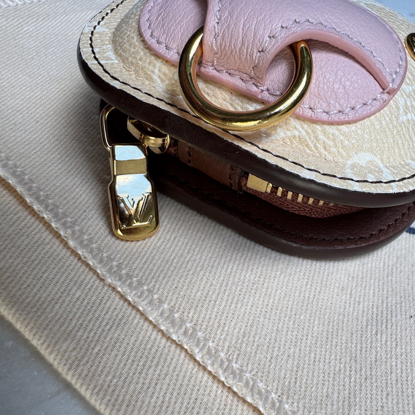 Louis Vuitton Cow Zipper Pouch Bag Charm