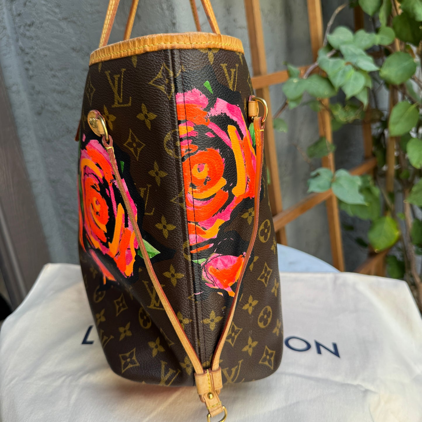 Louis Vuitton x Stephen Sprouse Rose Monogram Neverfull MM Tote