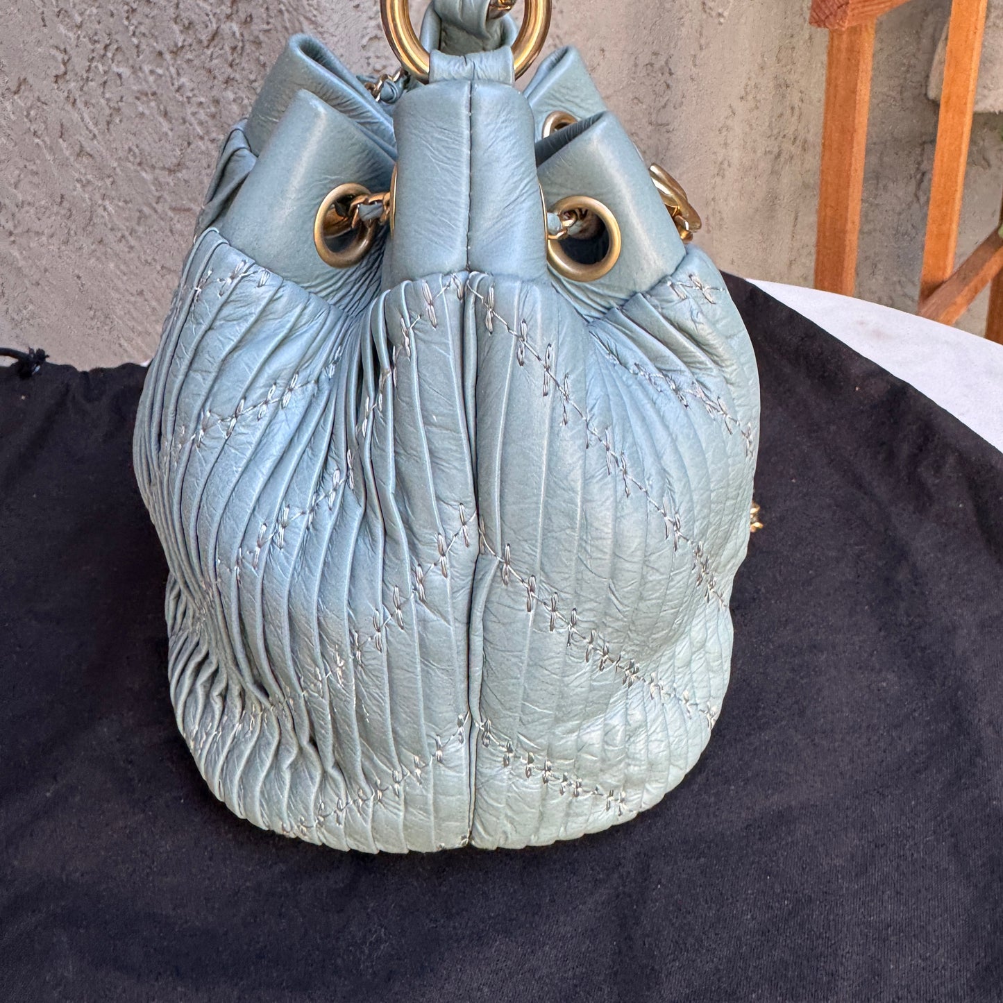 Chanel Paris-Greece Small Coco Pleats Bucket Bag