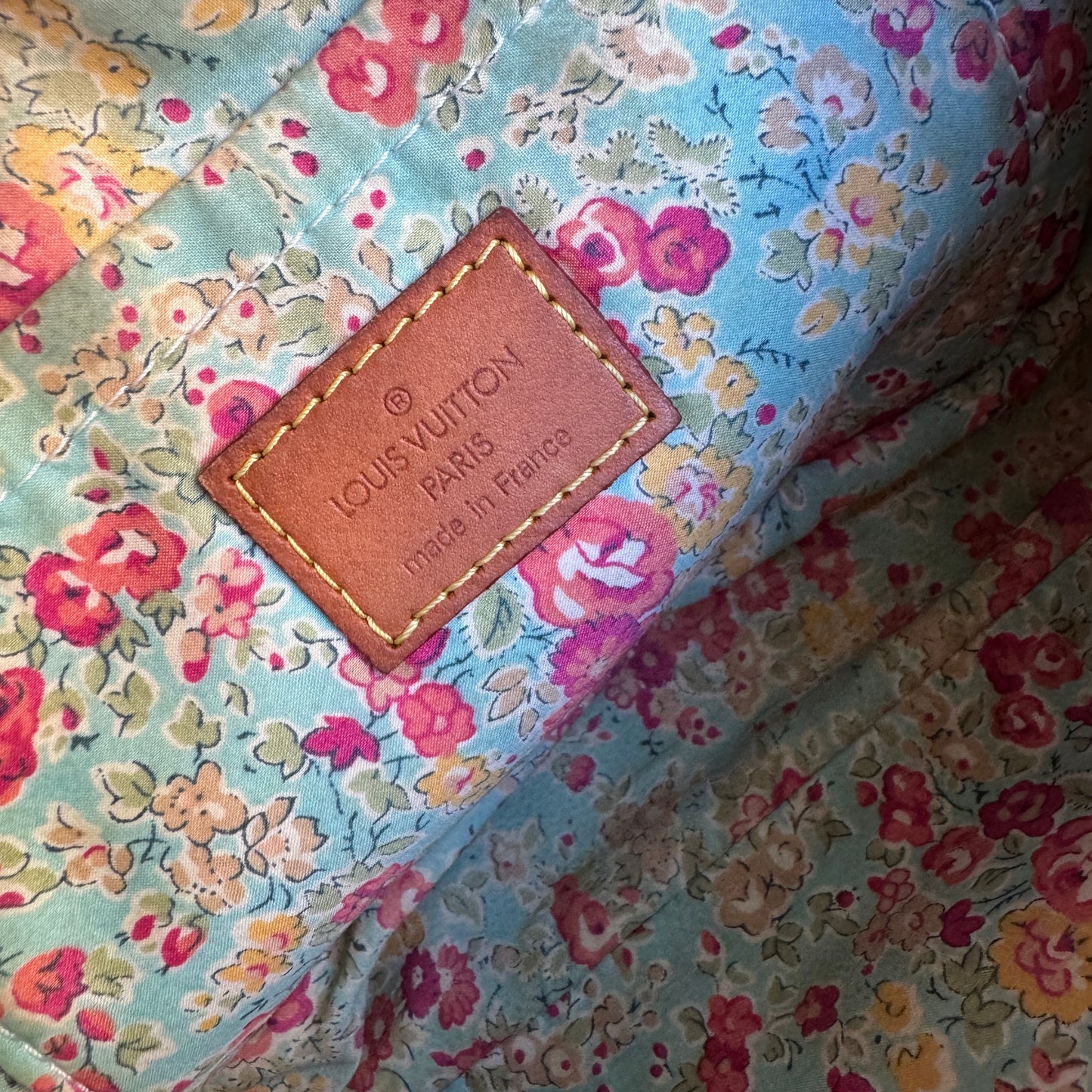 Louis Vuitton Denim Patchwork Pouchy Shoulder Bag