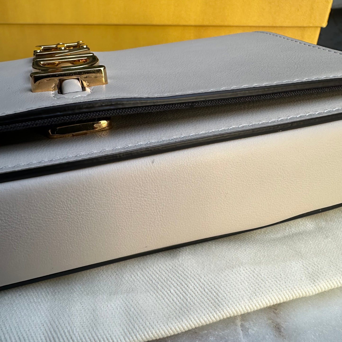 Fendi Fendigraphy Wallet On Chain Leather Crossbody