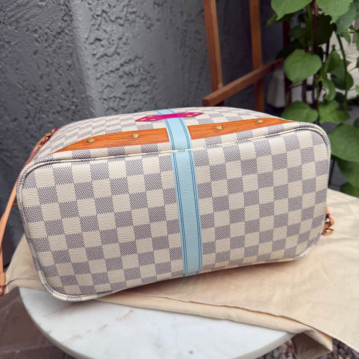 Louis Vuitton Damier Azur Summer Trunks Hawaii Neverfull MM