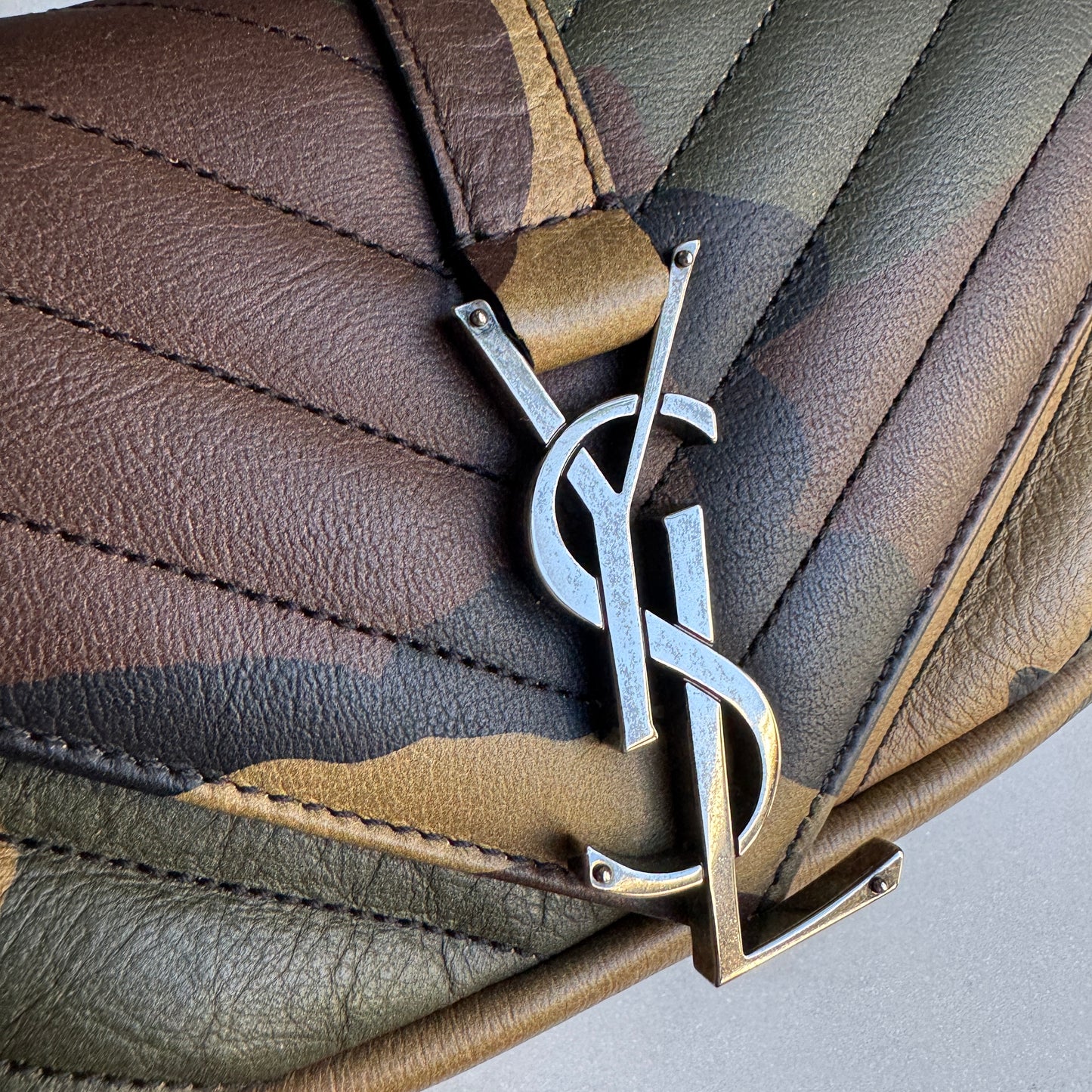 Saint Laurent Camo Mini College Crossbody