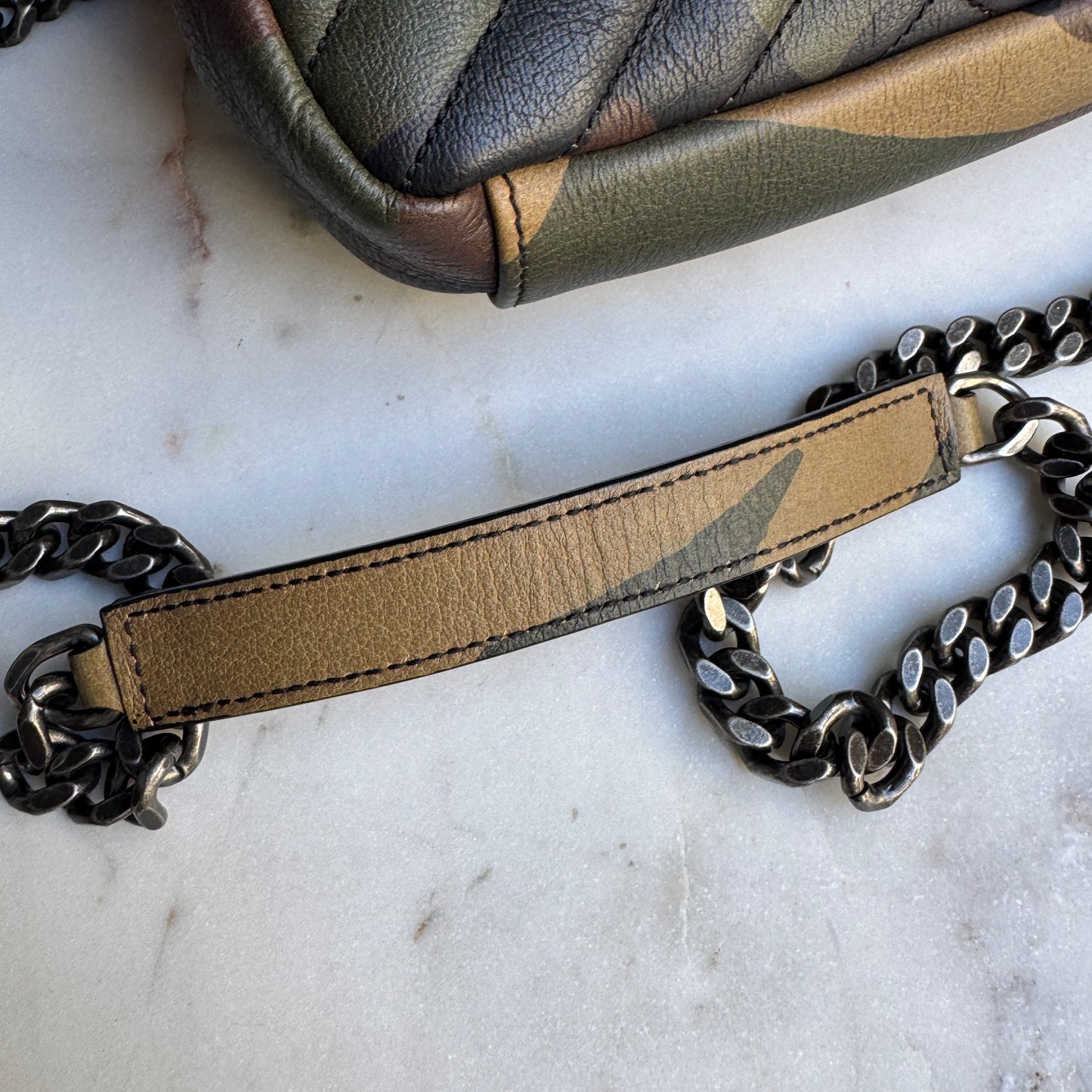 Saint Laurent Camo Mini College Crossbody