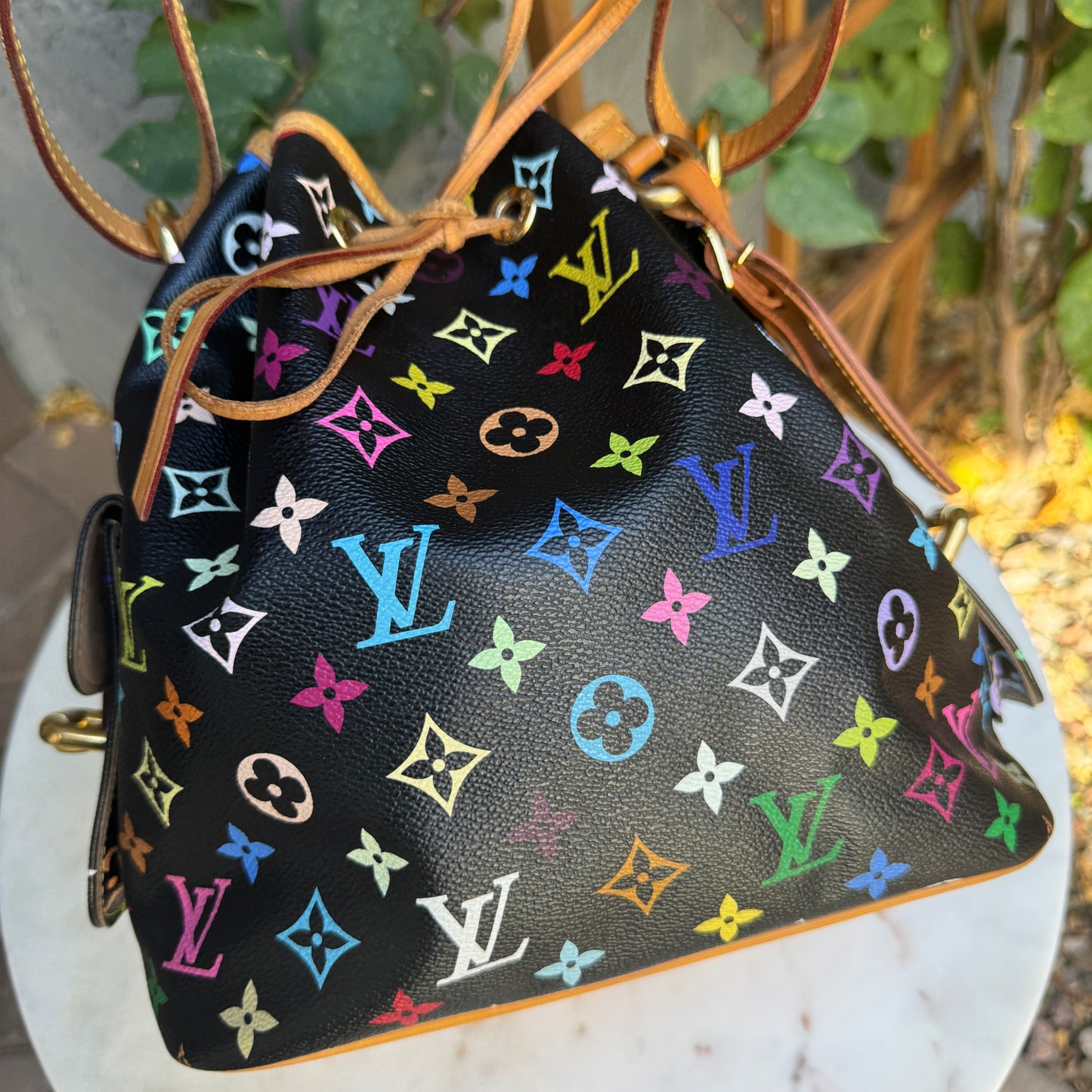 Louis Vuitton Multicolore Petit Noe Bucket Drawstring Shoulder Bag