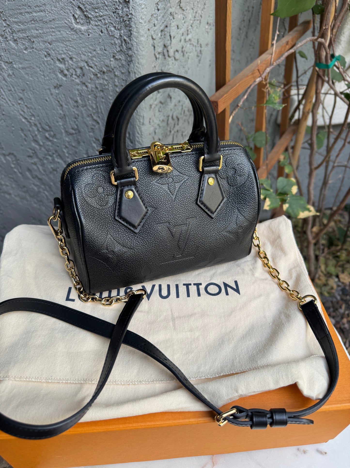 Louis Vuitton Giant Monogram Empreinte Speedy 20 Crossbody