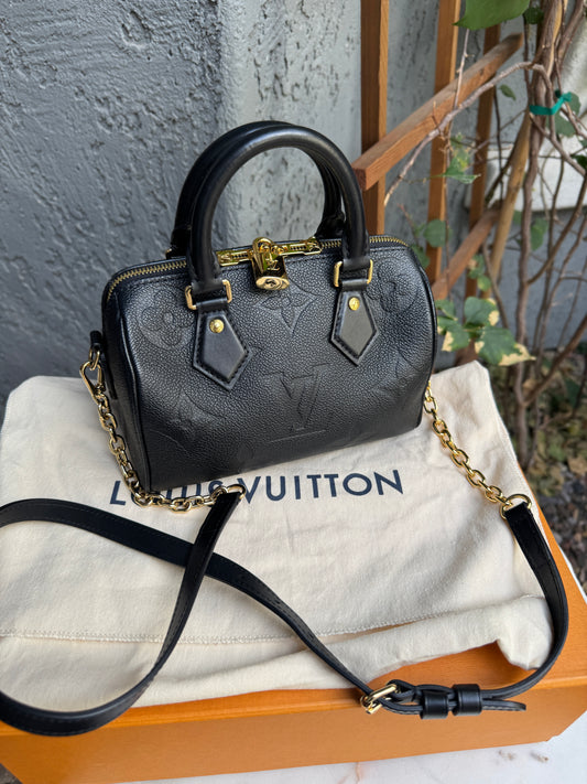 Louis Vuitton Giant Monogram Empreinte Speedy 20 Crossbody