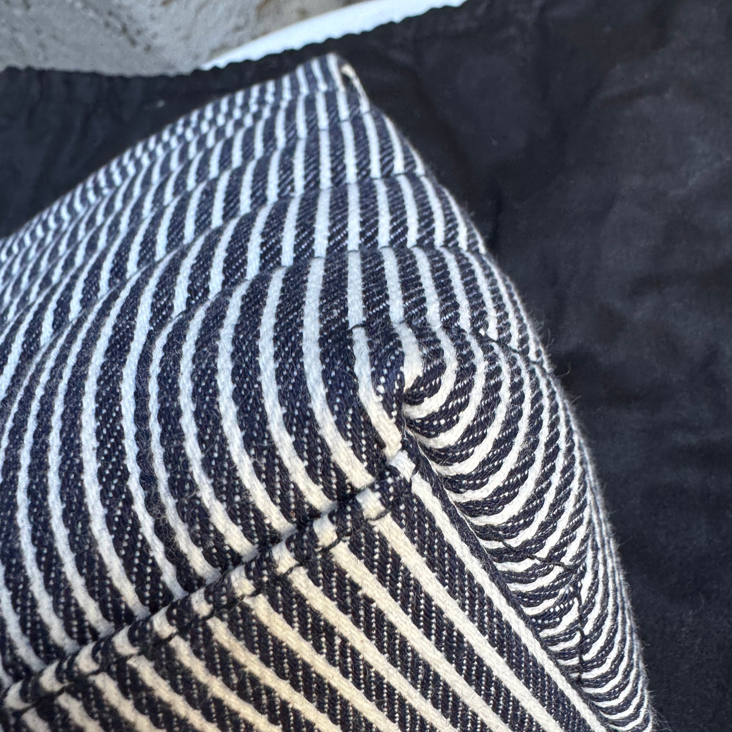 Saint Laurent Small Loulou Striped Chain Crossbody