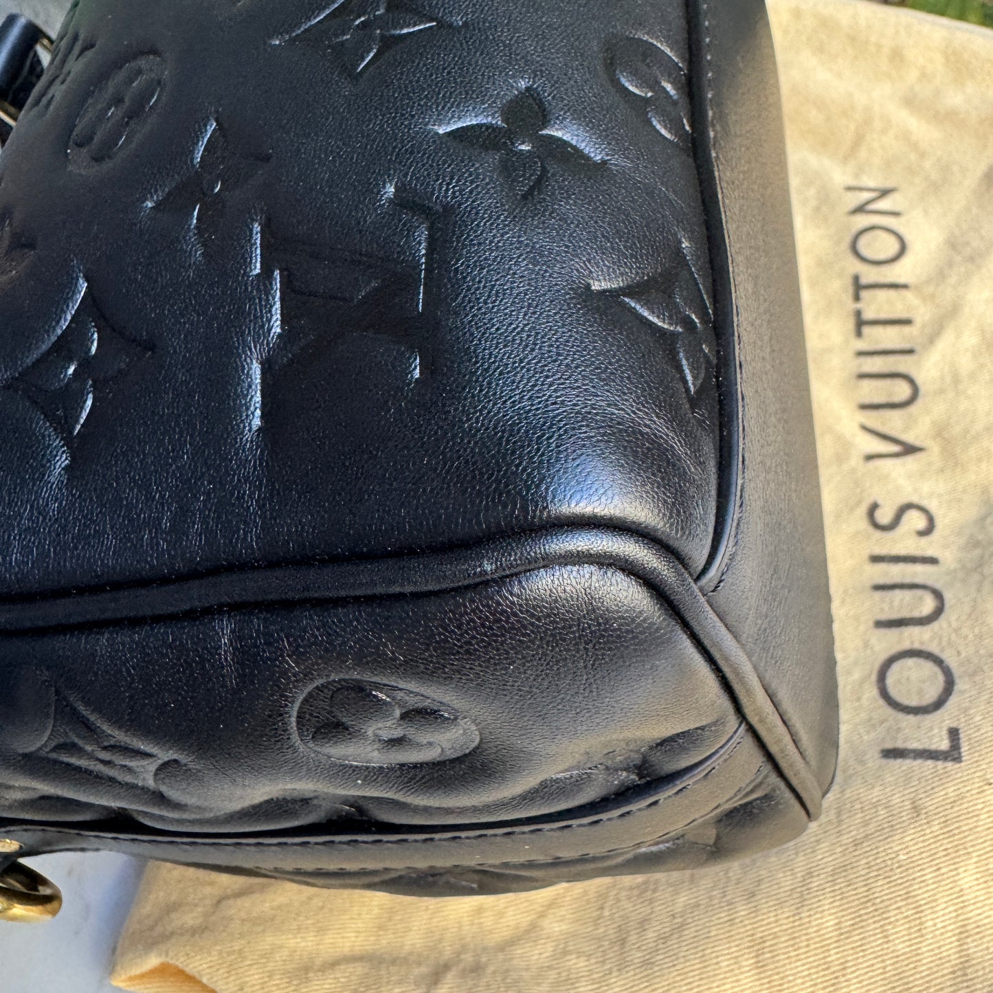 Louis Vuitton Monogram Bubblegram Empreinte Speedy 22 Bandouliere
