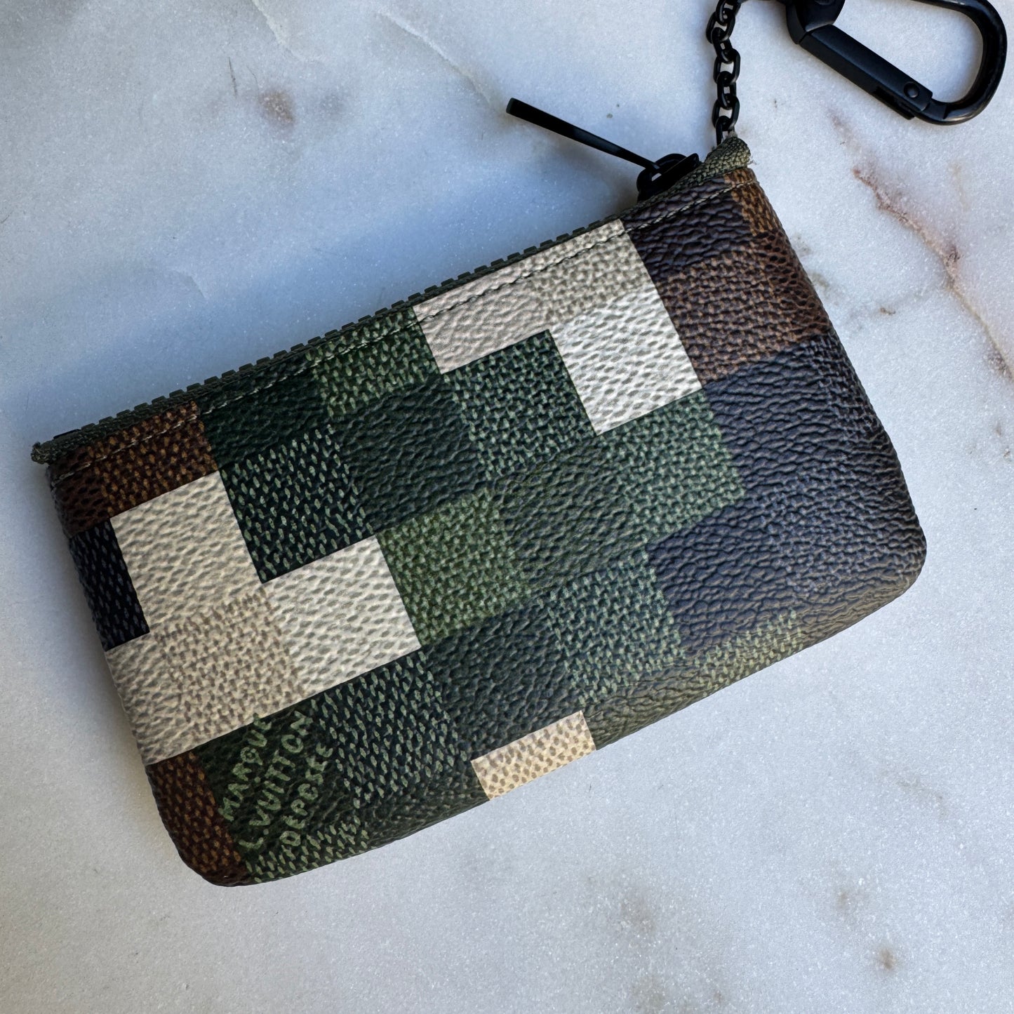 Louis Vuitton Damoflage Studded Pochette Cles Key Pouch