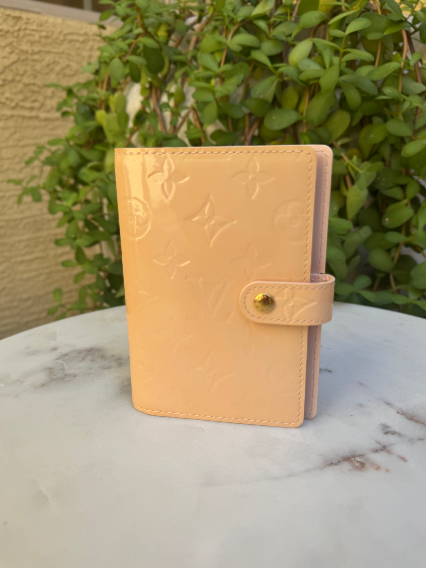 Louis Vuitton Monogram Vernis Small Ring Agenda Cover