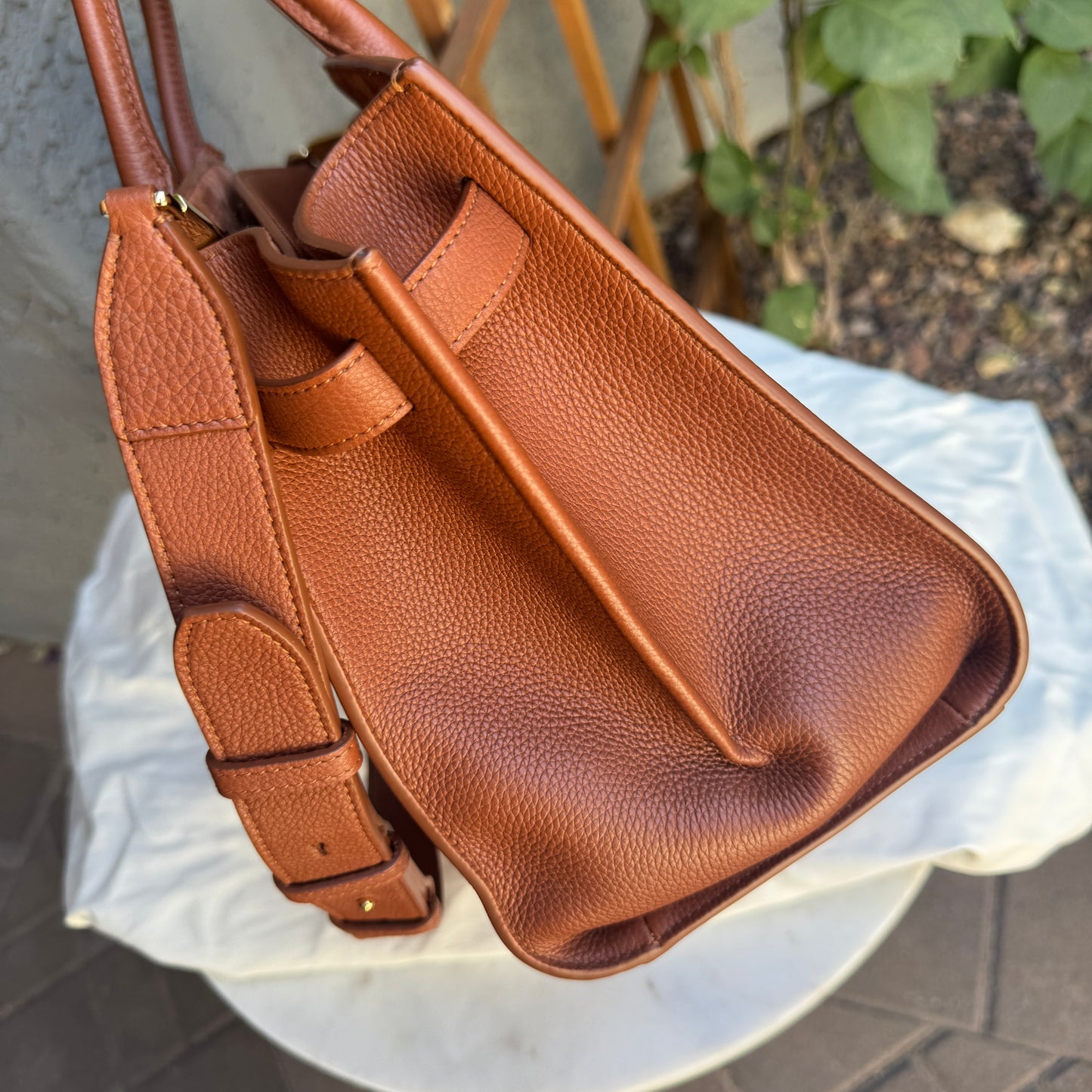 Salvatore Ferragamo Studio Soft Leather Top Handle Bag