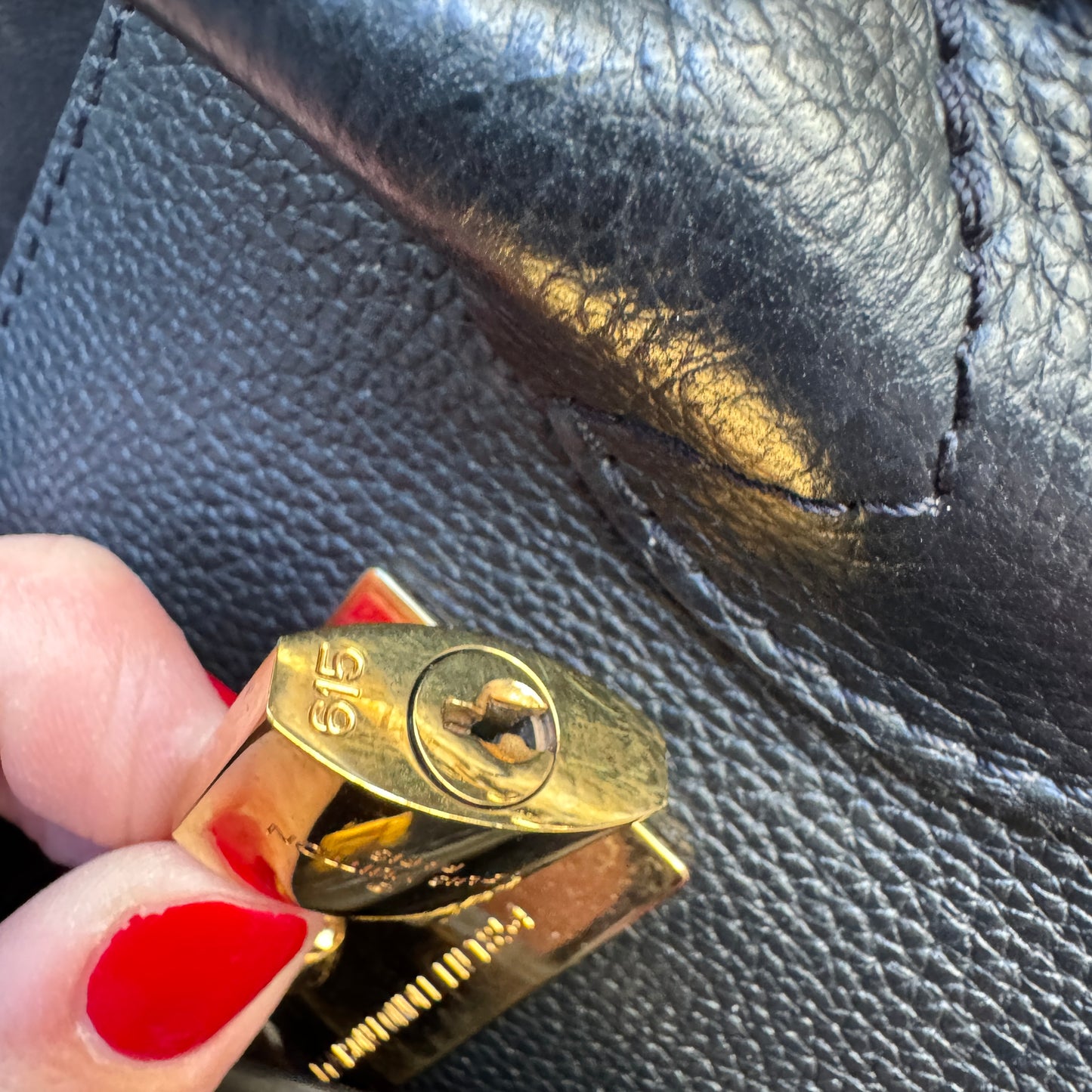 Louis Vuitton Milla MM Leather Tote