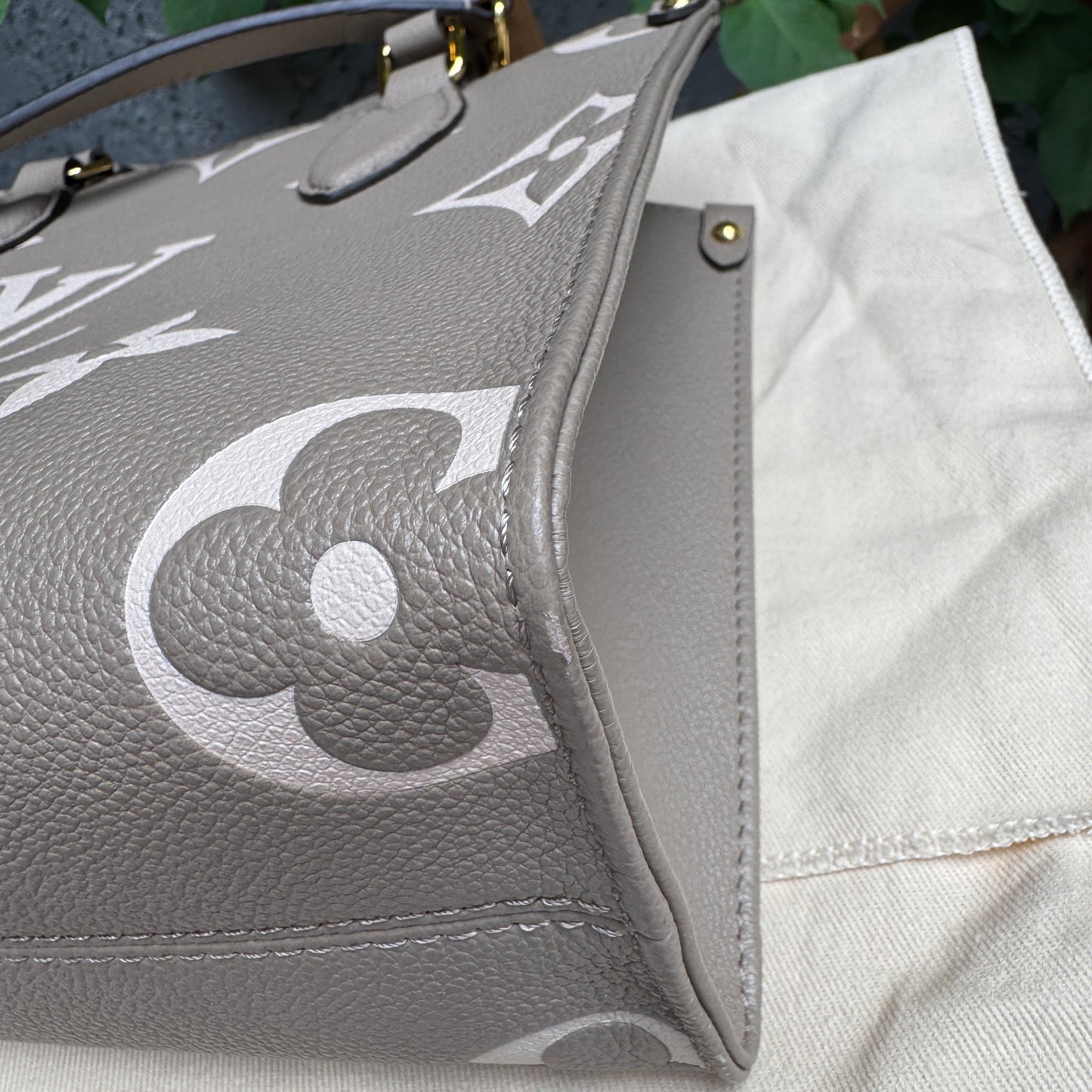 Louis Vuitton OnTheGo PM Bicolor Monogram Empreinte Leather Crossbody