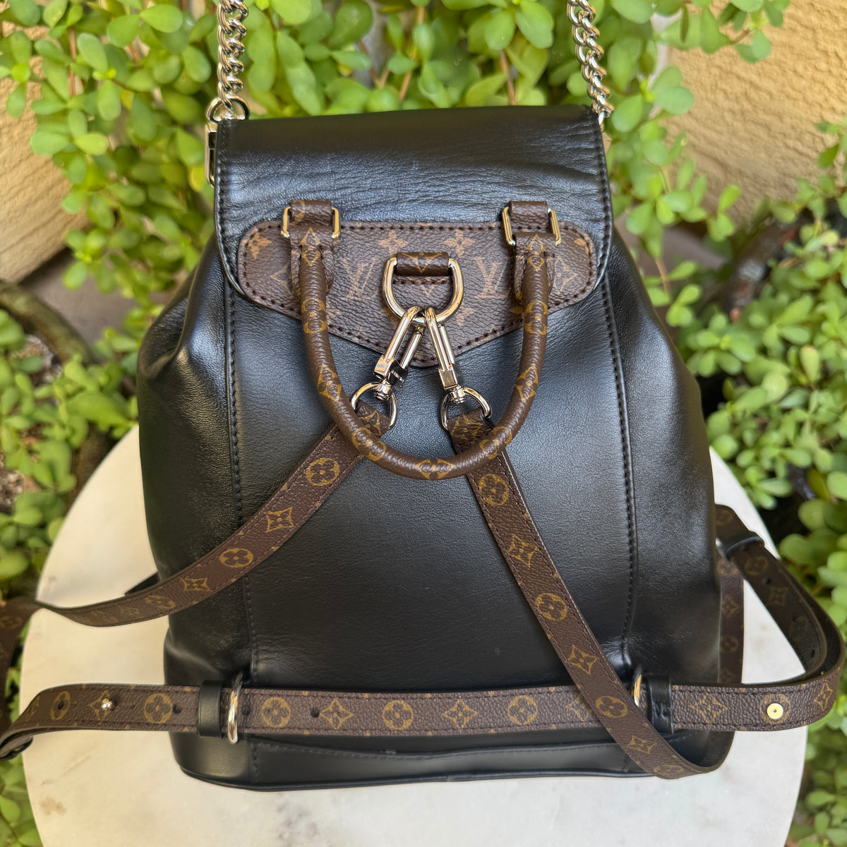 Louis Vuitton Lambskin Montsouris Vibe PM Backpack