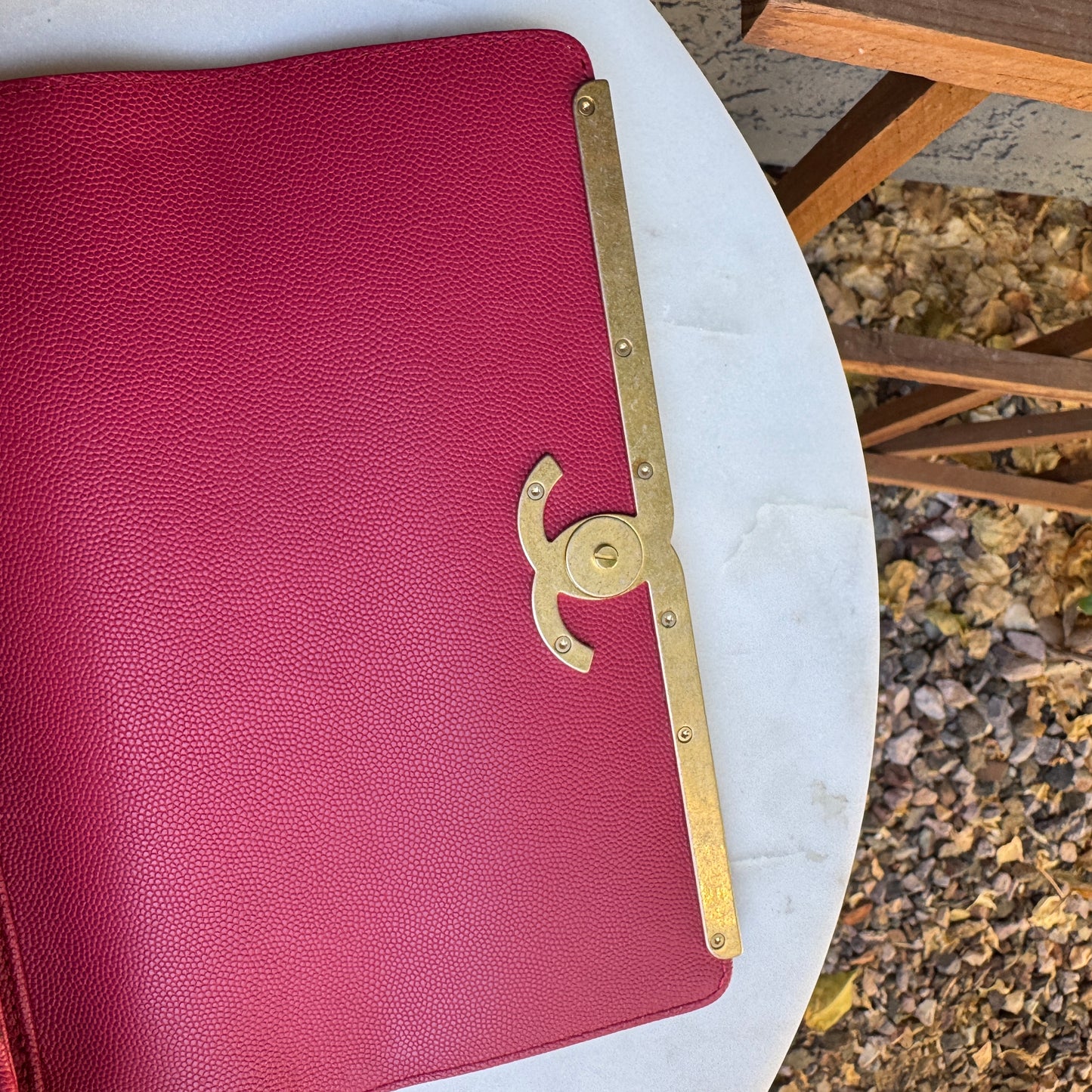 Chanel Lady Coco Caviar & Suede Leather WOC Crossbody