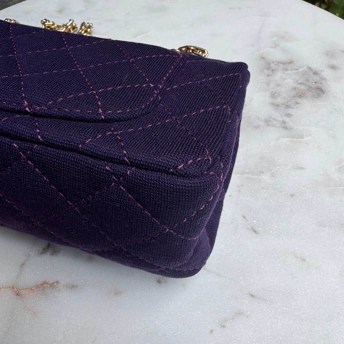 Chanel Reissue 2.55 Flap Bag Quilted Jersey 224 Double Flap Crossbody