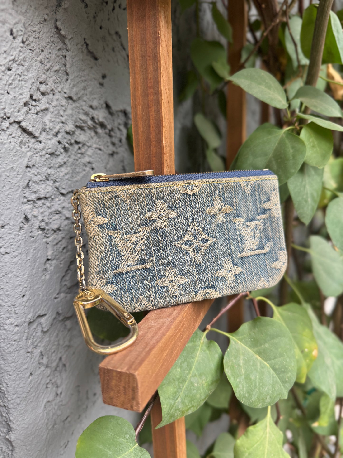 Louis Vuitton Monogram Denim Keychain Pouch