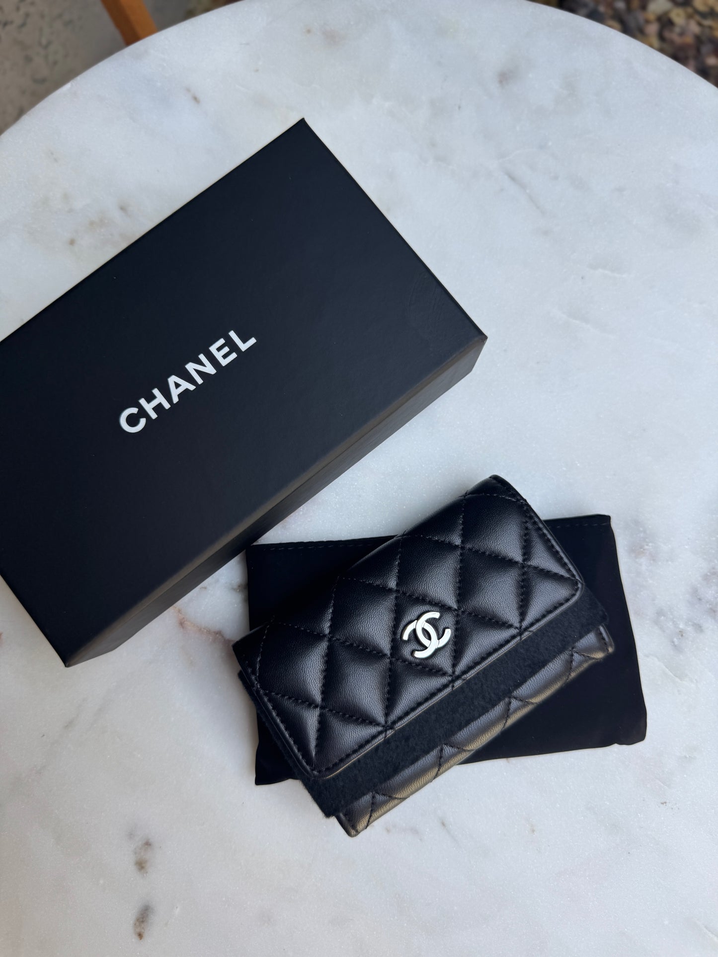 Chanel Classic Lambskin Quilted Card Holder Wallet