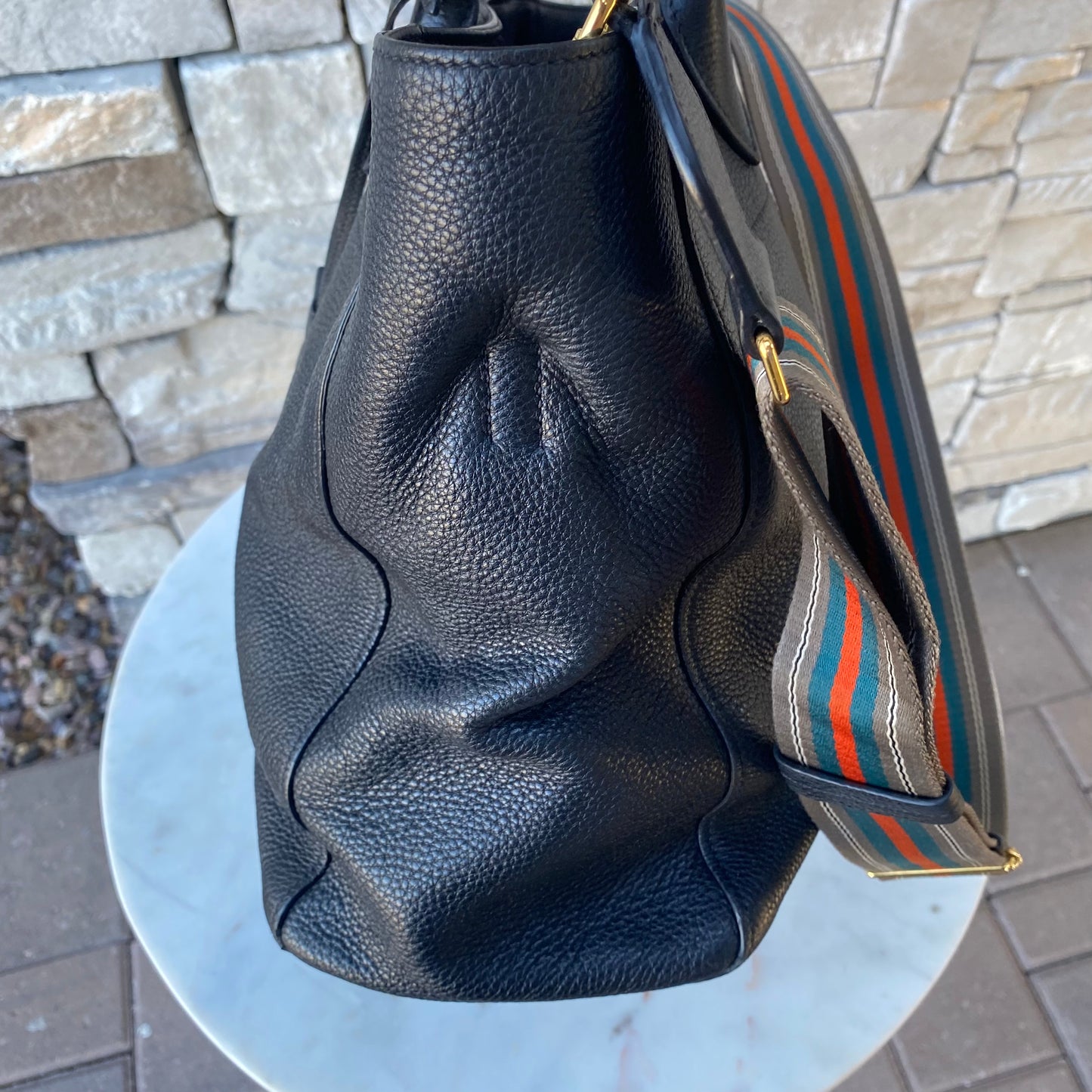 Prada Vitello Daino Shopping Tote