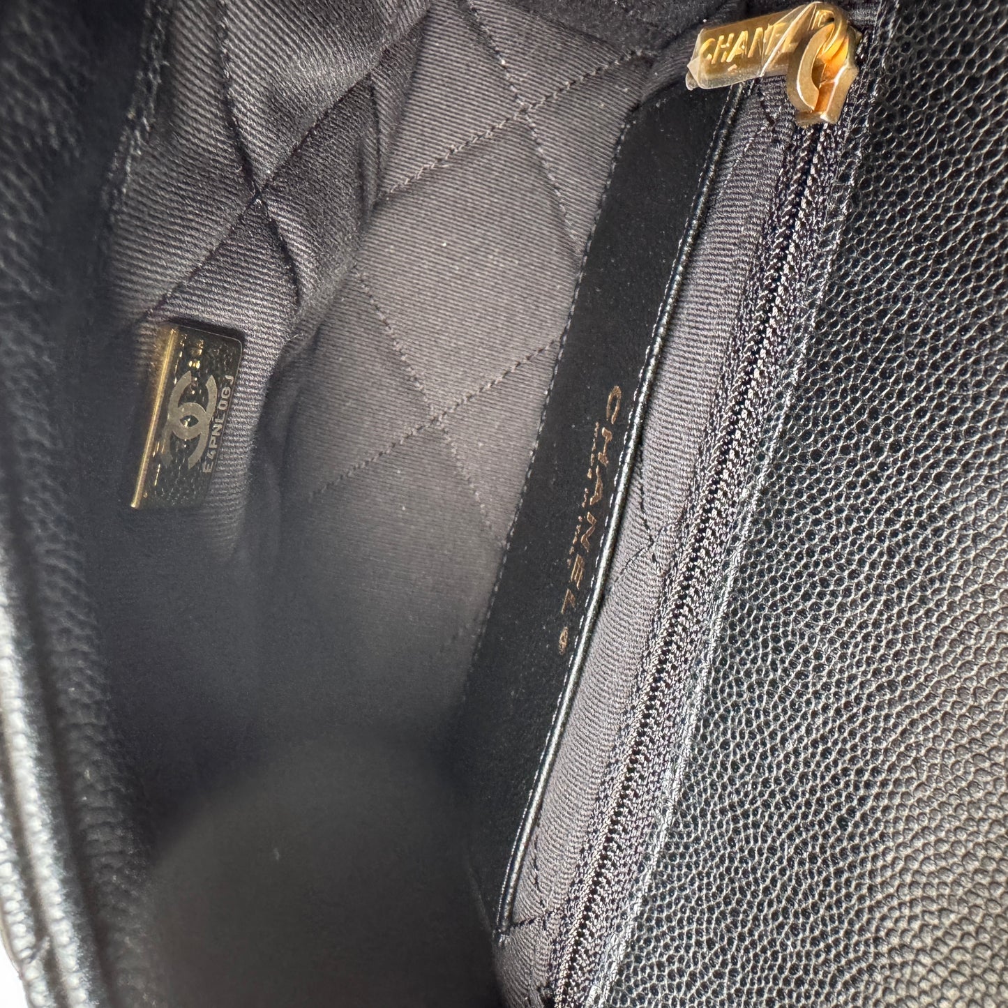 Chanel Shiny Caviar Quilted Small Single Flap Crossbody