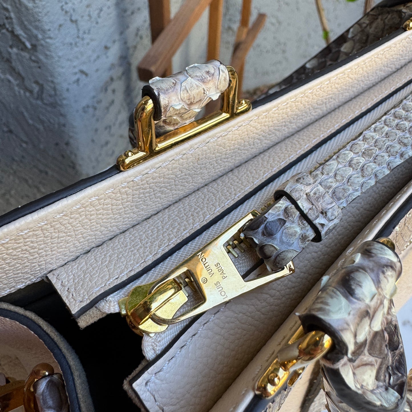 Louis Vuitton Monogram Empreinte Python Sully PM