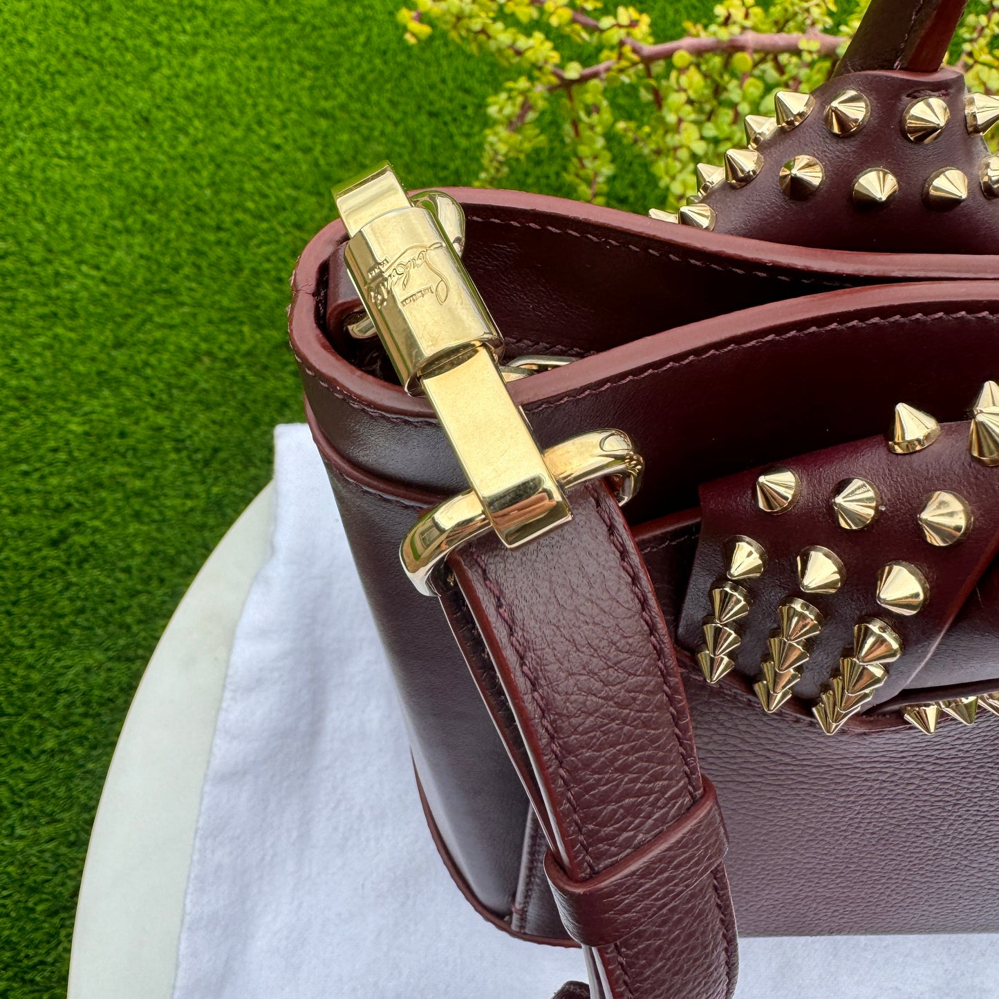 Christian Louboutin Spiked Leather Eloise Tote