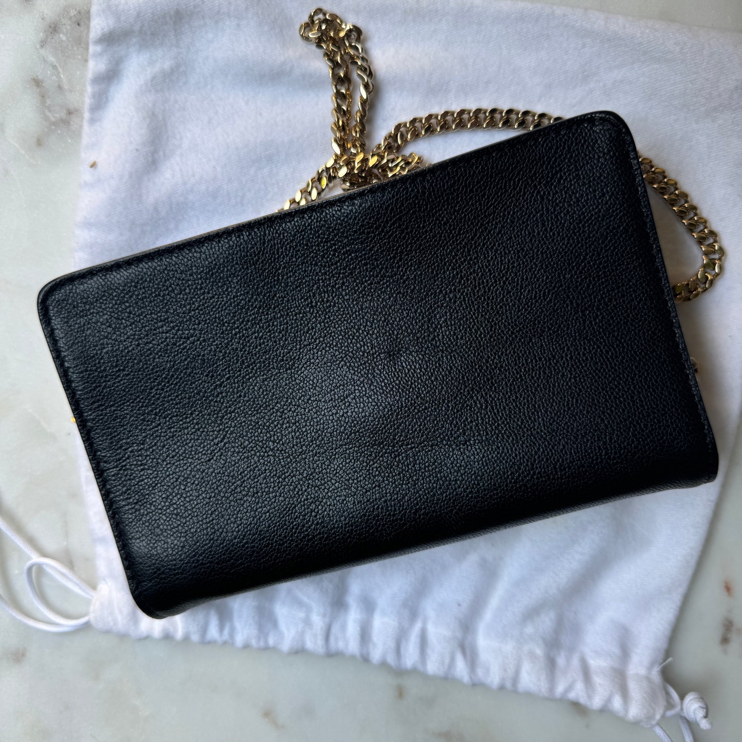 Versace Leather Medusa Chain Crossbody