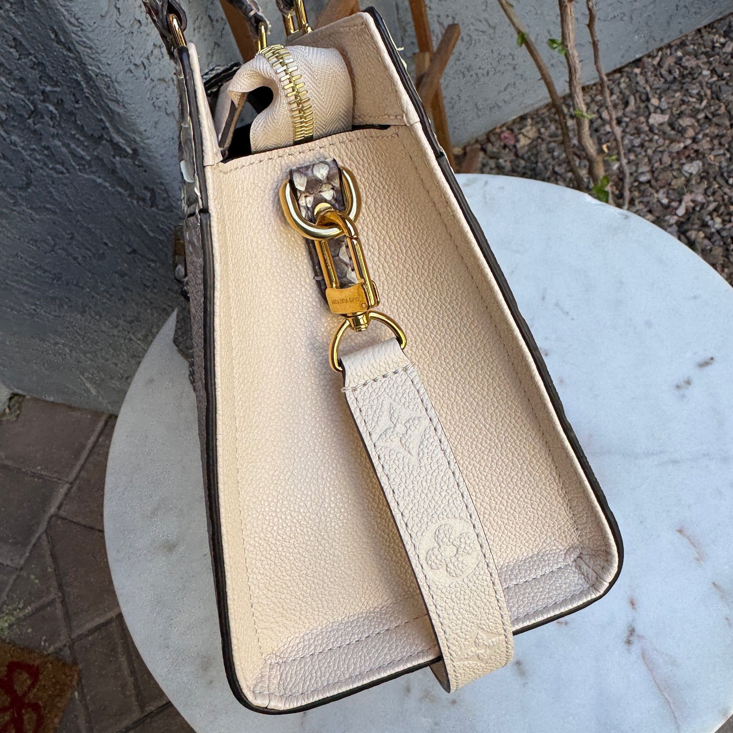 Louis Vuitton Monogram Empreinte Python Sully PM