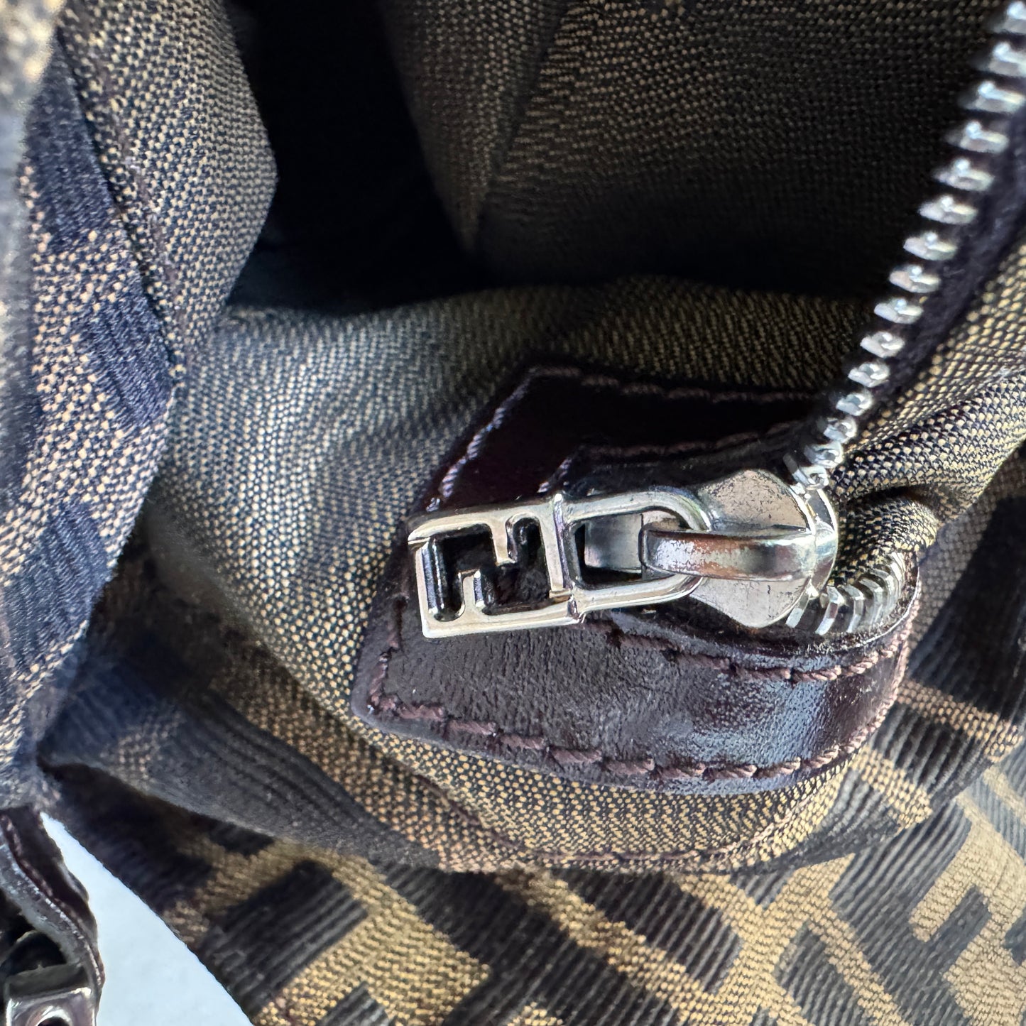 Fendi Vintage Zucca Baguette Shoulder Bag