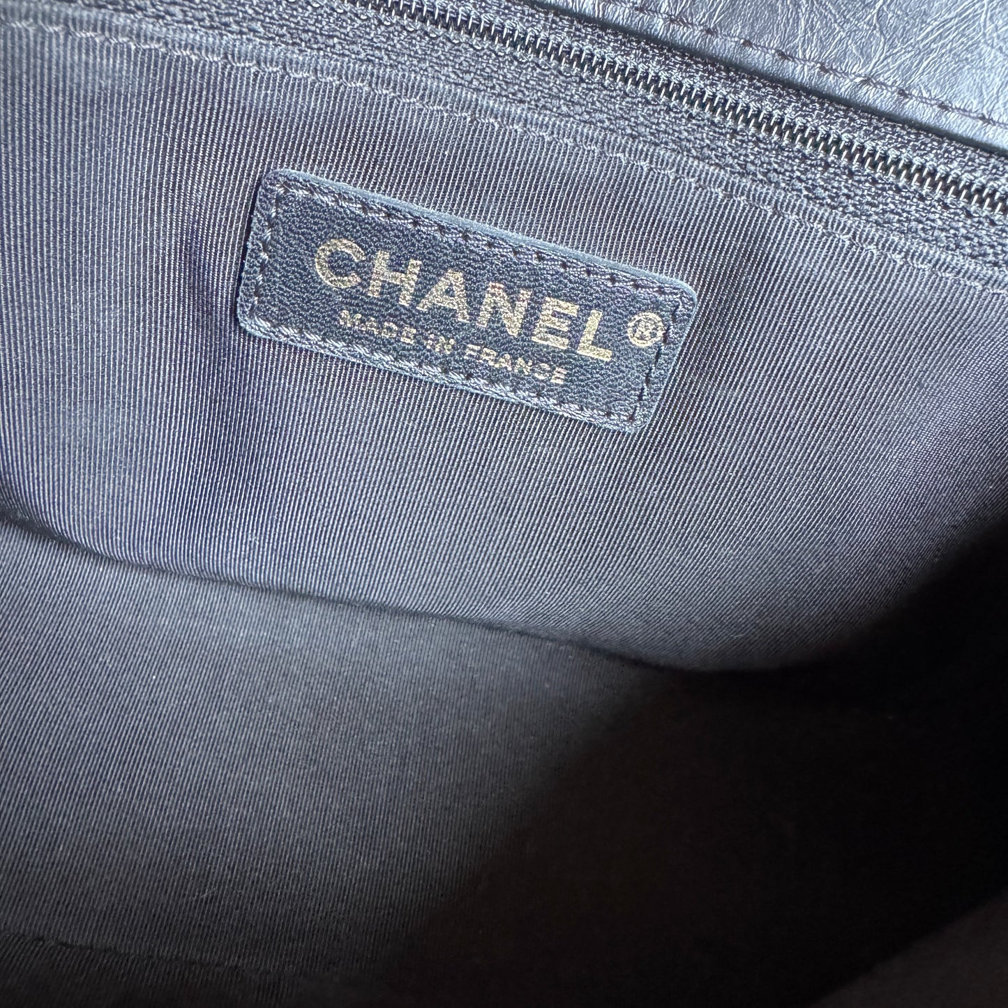 Chanel Calfskin Chevron Quilted Top Handle Flap Crossbody