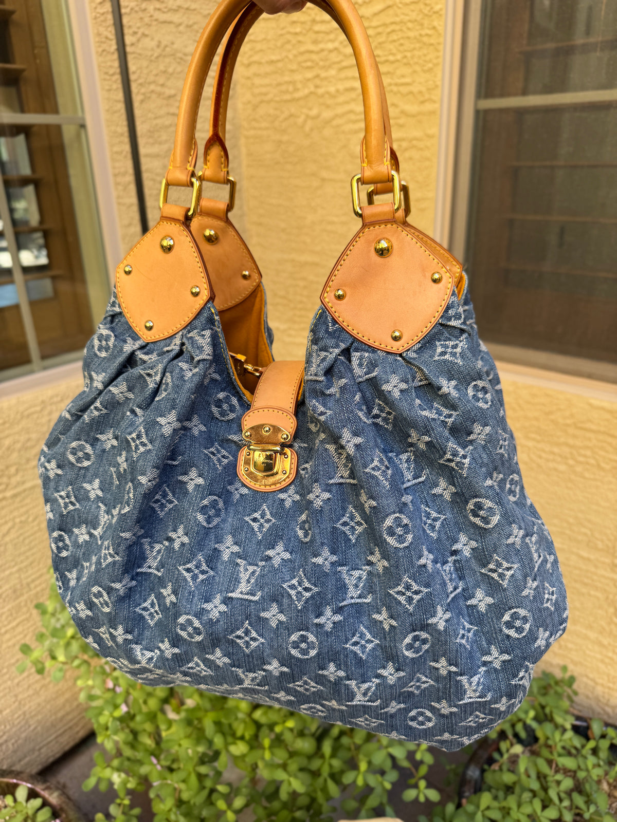 Louis Vuitton Monogram Denim Mahina XL