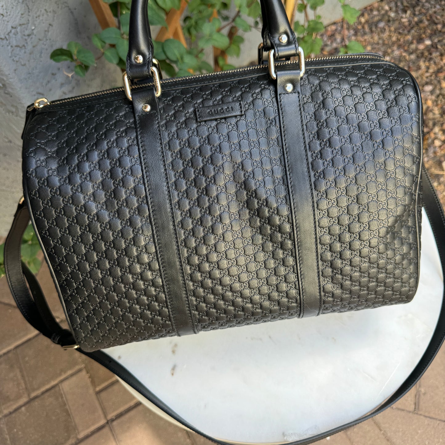 Gucci Microguccissima Boston Bag