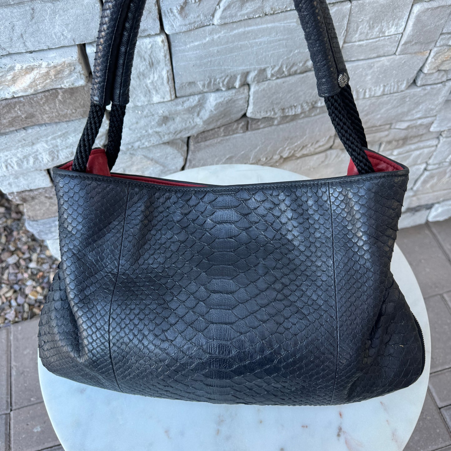 Chanel Python Yacht Expandable Hobo