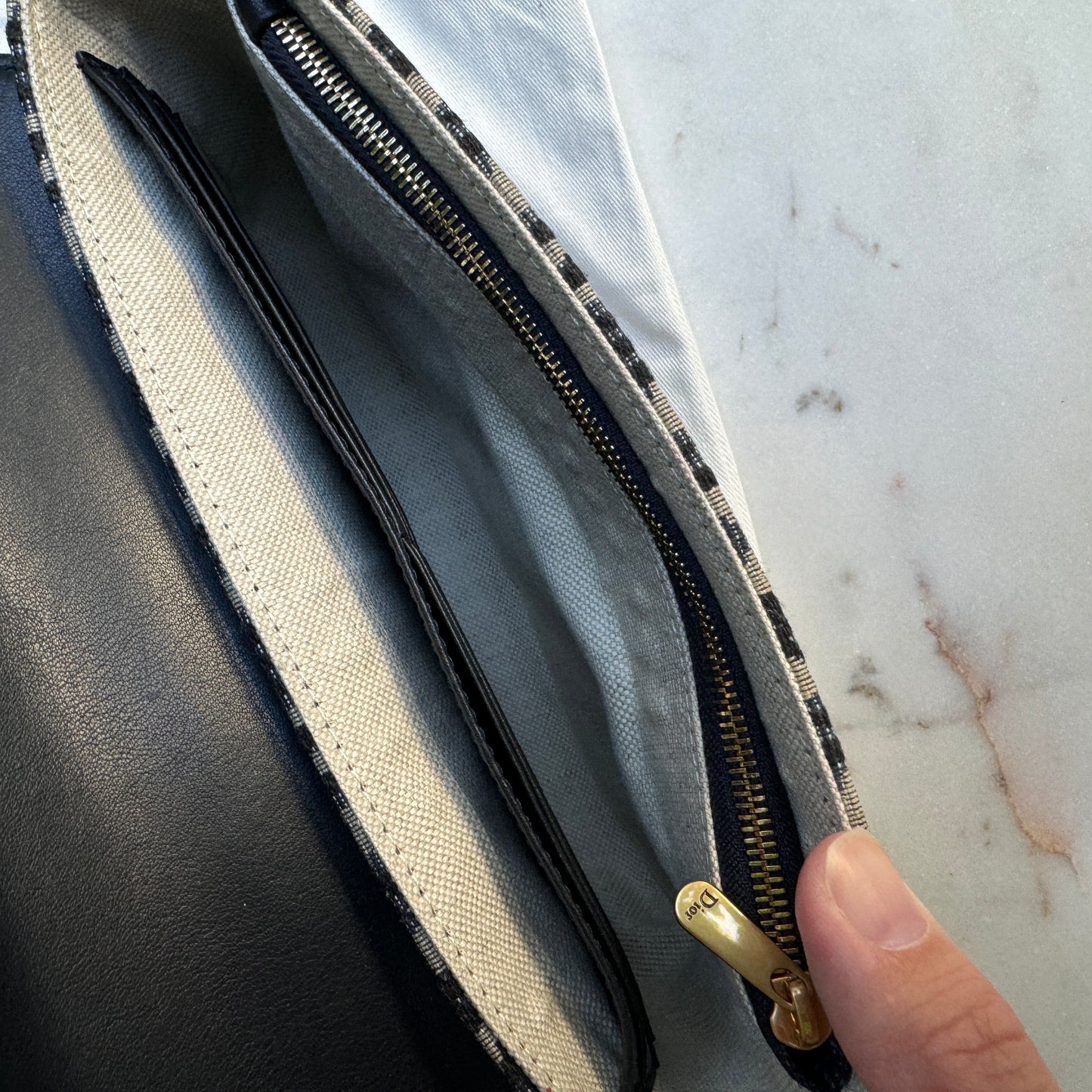 Dior Saddle Pouch with Chain Crossbody