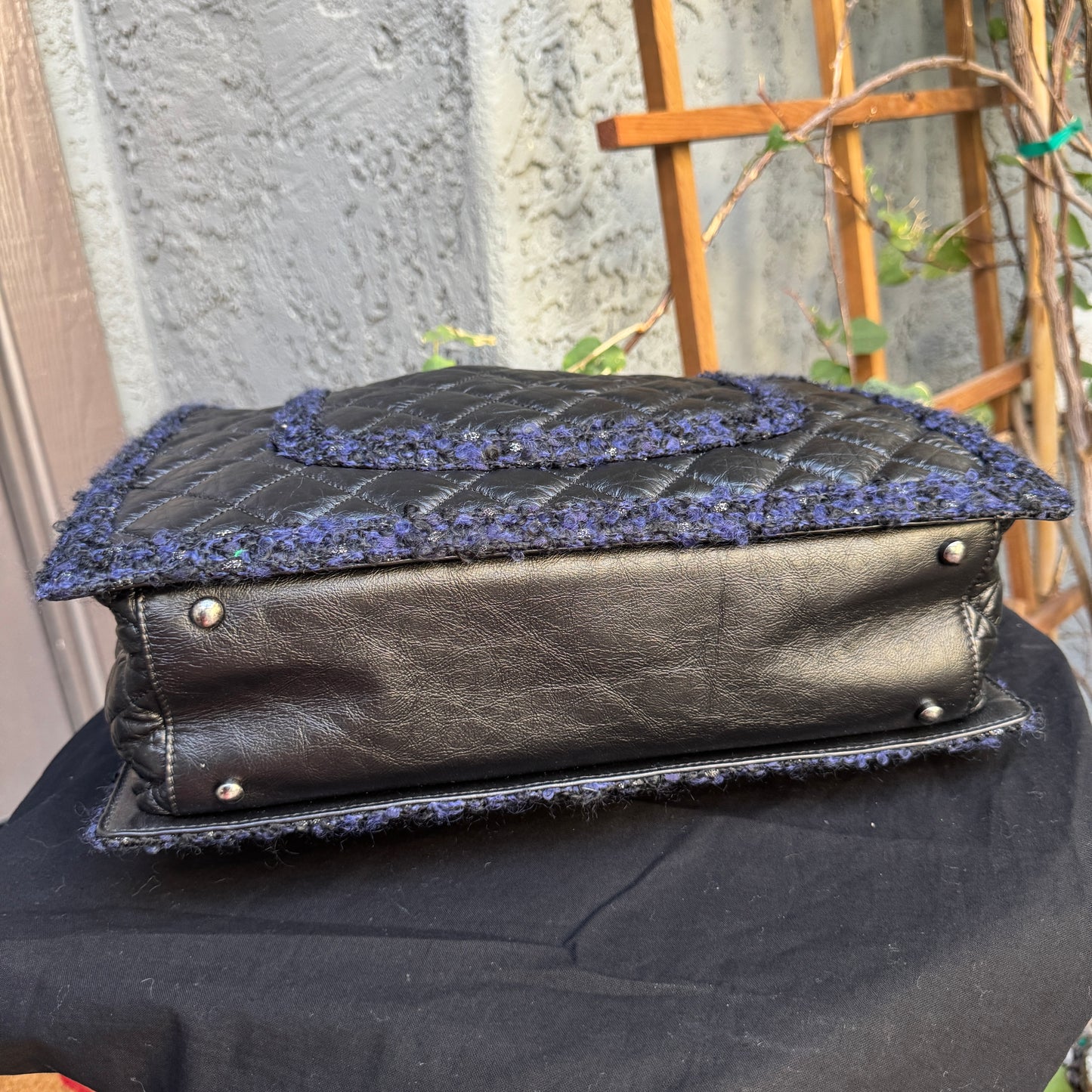 Chanel Calf Leather & Tweed Grand Shopping Secrets Tote