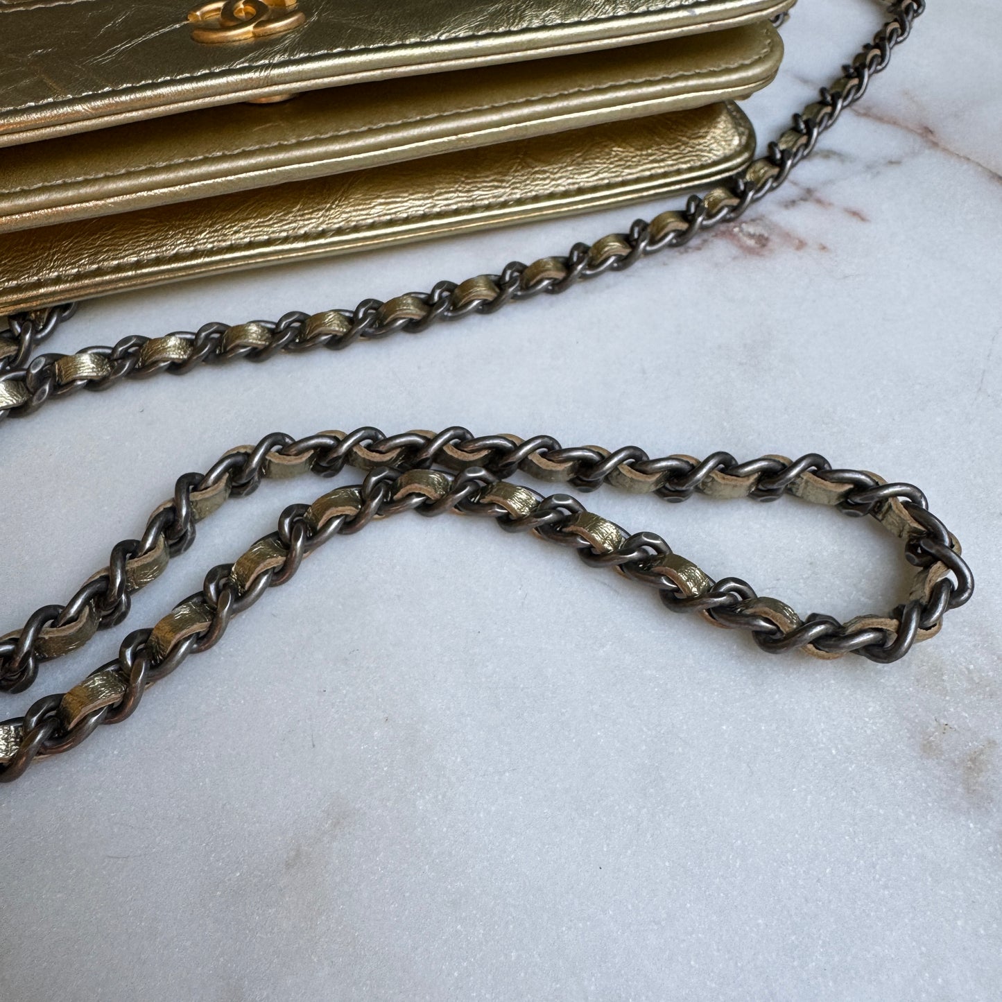 Chanel Gabrielle WOC Quilted Aged Calfskin Crossbody