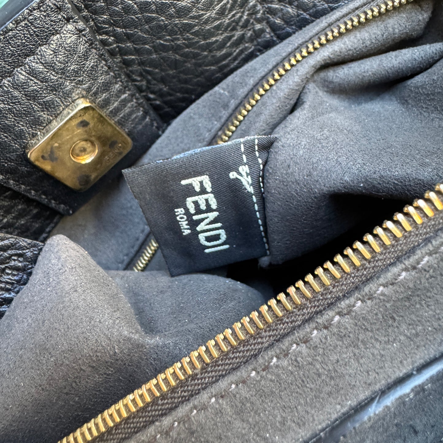 Fendi Vitello Glacier Small FF Tote